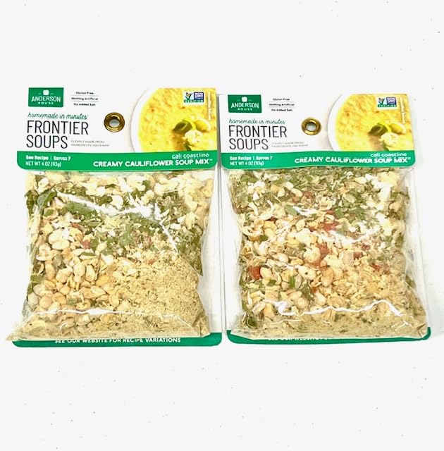 Frontier Soups Creamy Cauliflower Soup Mix, Gluten Free, 2 Pack