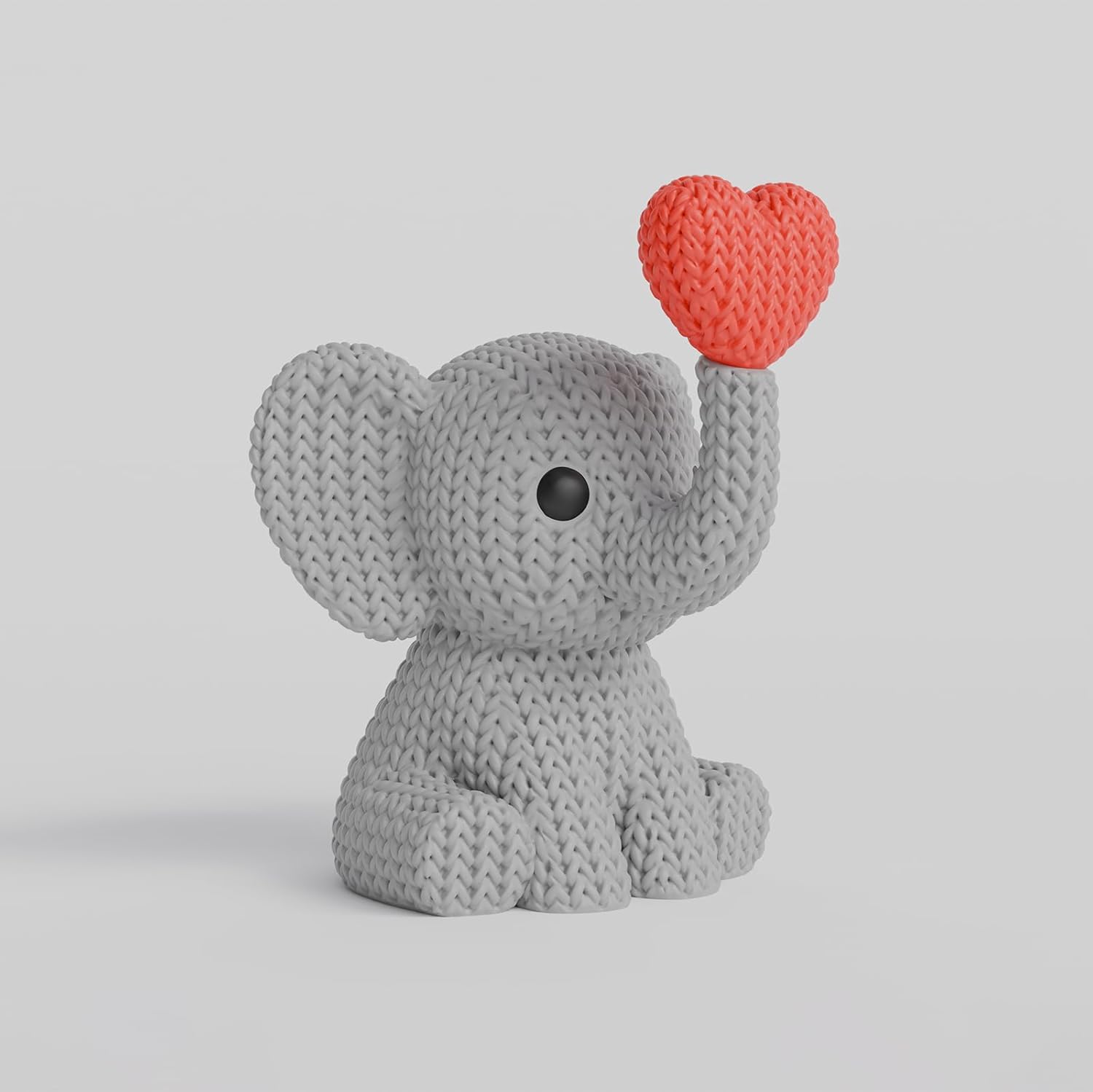 3D Printed Animals,Knitted Rabbit & Easter Eggs for Easter,3D Printed Desktop Ornament, 3D Animals Decor for Living Room Tabletop Creative Home Decoration Exquisite Craft Gift,Collectibles for Adults