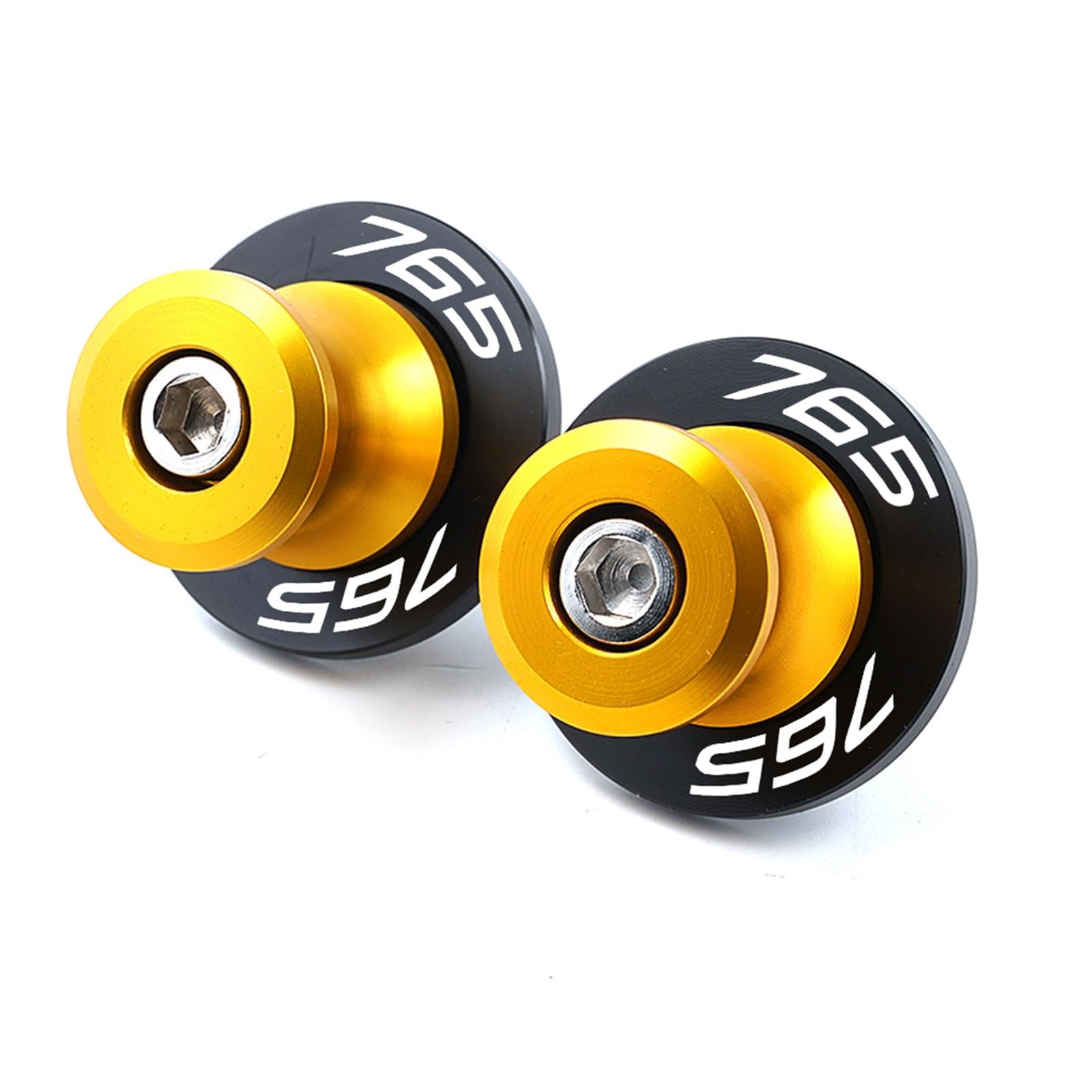 For Triumph Street Triple 765 RS SR 765RS 765R Street Triple 675 Trident 660 CNC Moto Bras Oscillant Bobines Curseurs Support Vis(Gold-765)
