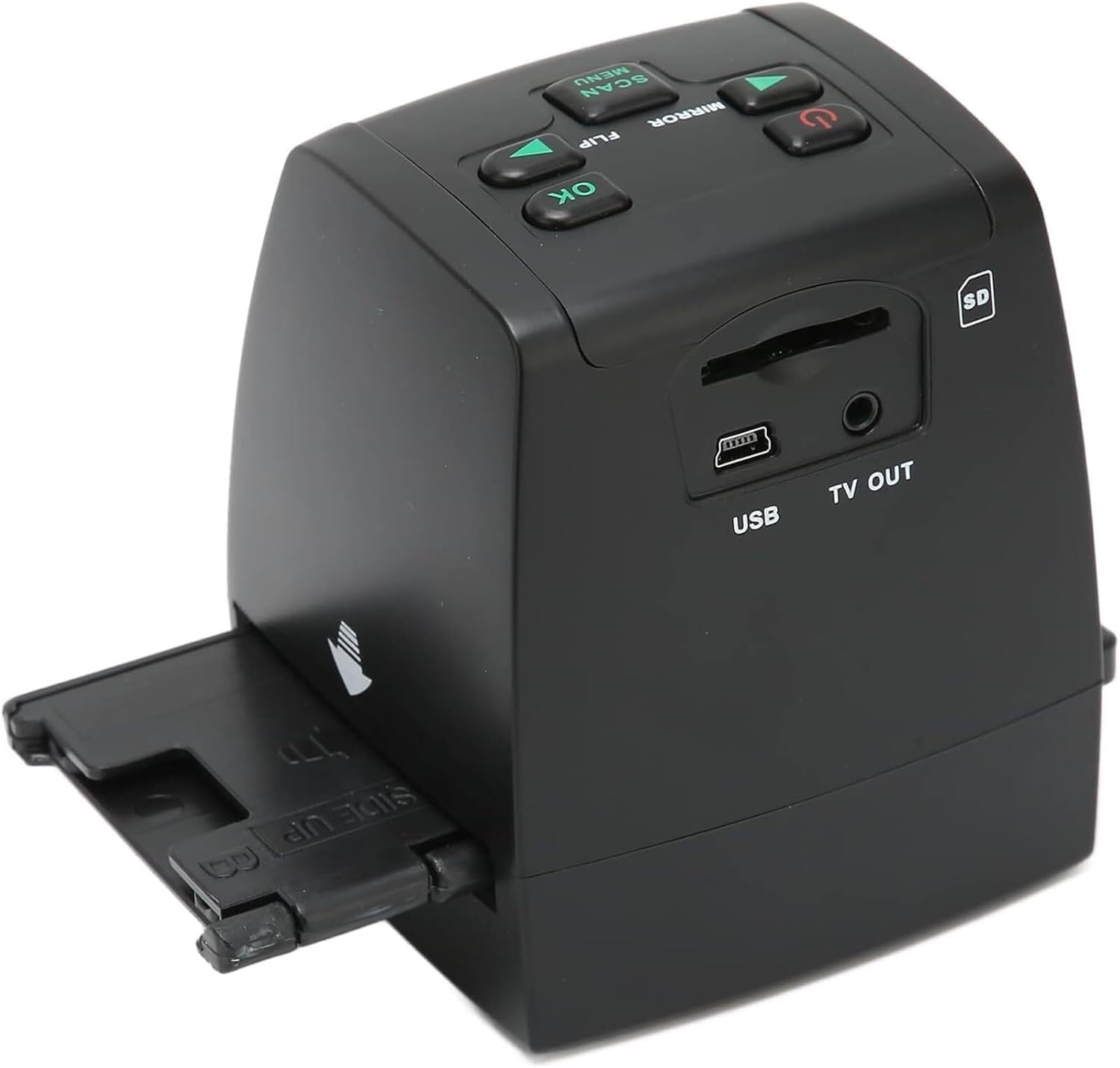 Mini Digital Film Slide Scanner, Photo Scanner, Automatically converts 135, 126kpk, 110, 8, Monochrome Slides to 220,000 Pixel JPEG Images