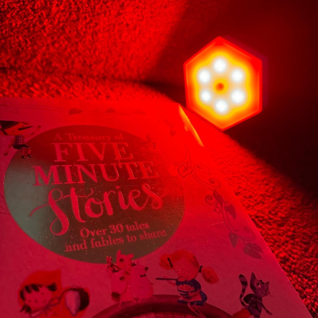 Ayus Wellness Blue Light Blocking Motion Light, Red Night Light with Motion Sensor, Timer Settings, White, Default Title - Image 4