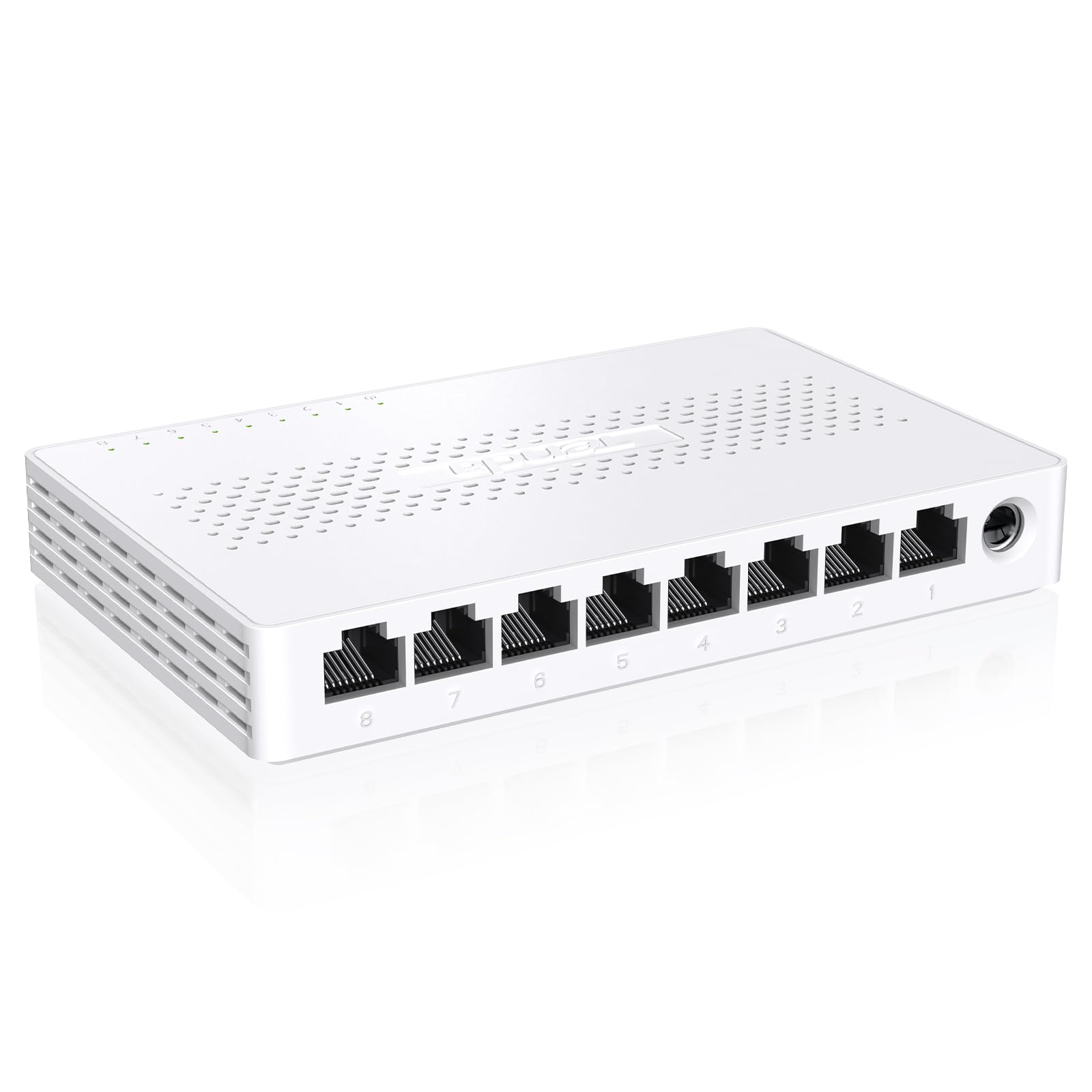 Tenda Switch Ethernet 2.5 Gigabit 8 Porte Switch di Rete LAN(Plug & Play, Unmanaged, Funzionamento silenzioso, Scocca in Plastica, Ideale per NAS 2.5G, Server, AP WiFi 6/7, Computer) (SE108)