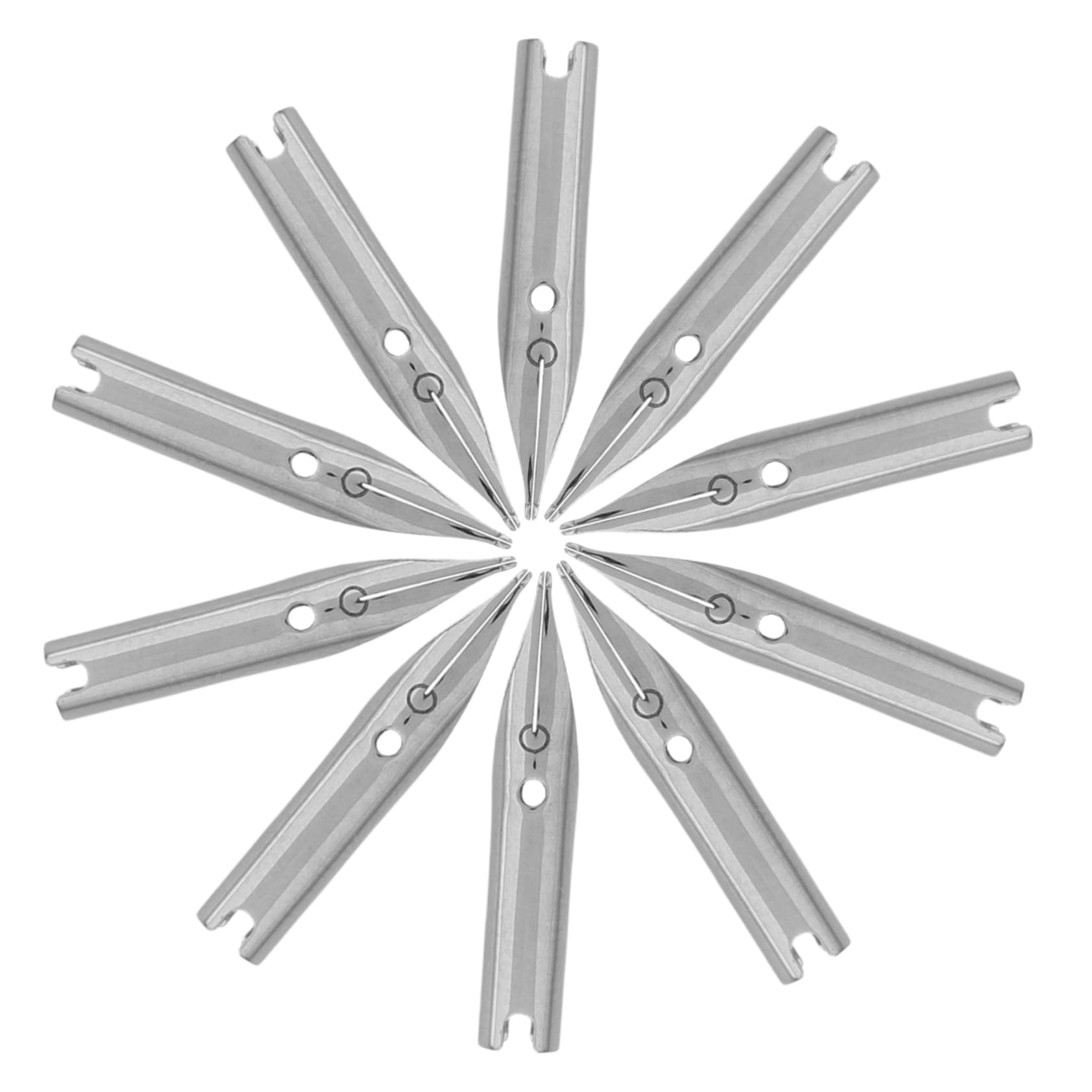 Housoutil 40pcs Universal Metal Writing Nibs for Fountain Pens Replacement Tips for Signing Painting Drawing Writing