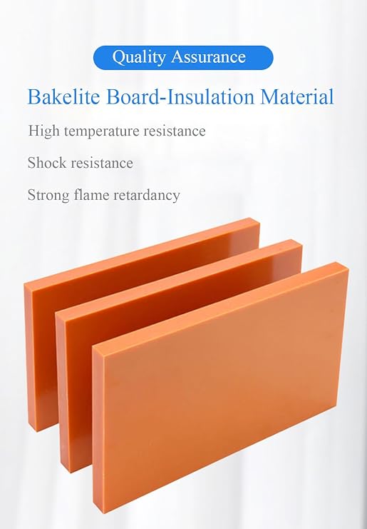 COYOUCO Bakelite Phenolic Laminated Resin Board Sheet for Electrical And Electronic Fixtures, DIY And Crafts, 8/10/12 X 250 X 250Mm,250 * 250 * 8mm