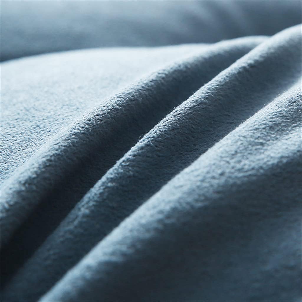 PP-Cotton Filled Triangular Soft Upholstered Headboard Wedge Pillow Wedge Reading & Bed Rest Pillows with Removable and Washable Cover (Color : Blue, Size : 200 * 50 * 20cm)