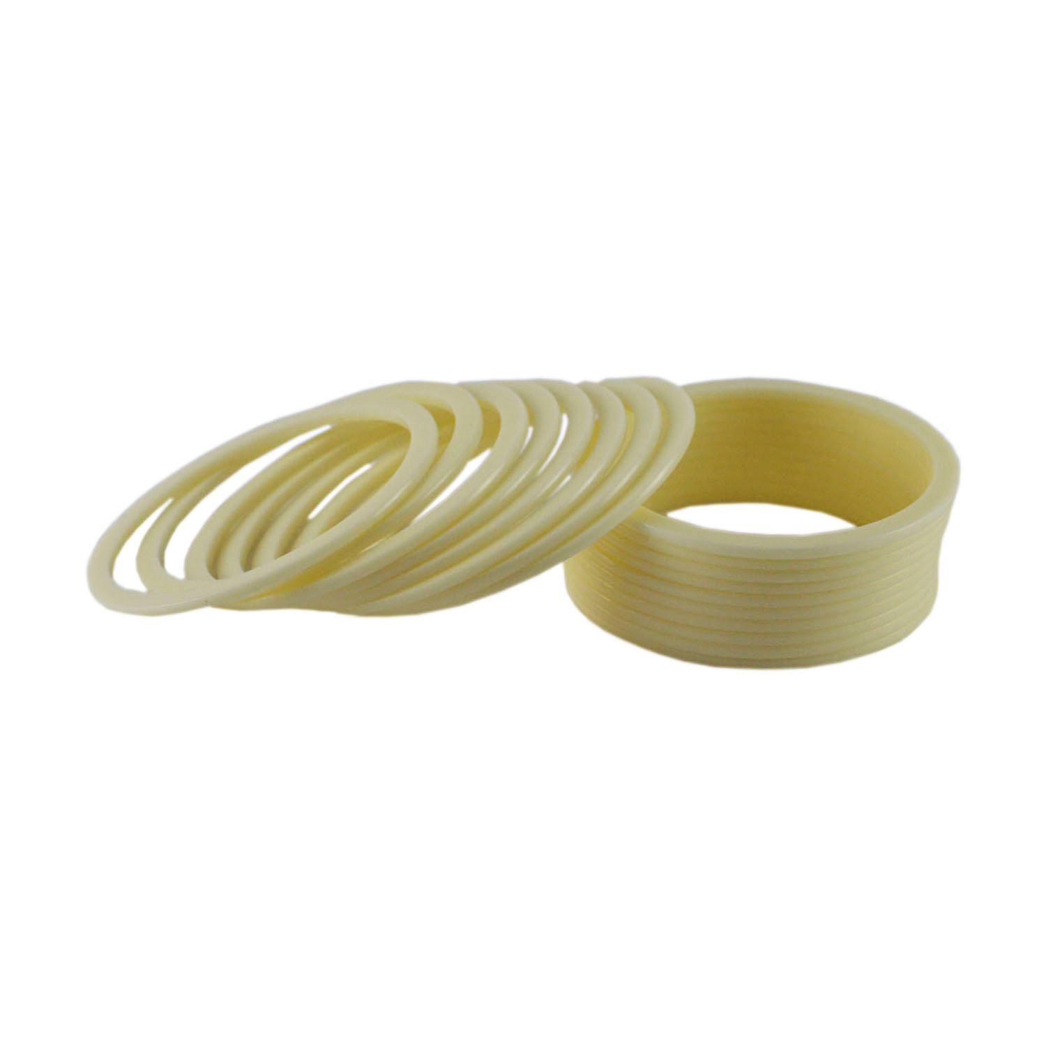 Vidhya Kangan Latest Traditional White Plain Acrylic Bangle-(banx1412) Size-2.2 For Women and Girls (B09PGC55QF) Amazon Price History, Amazon Price Tracker