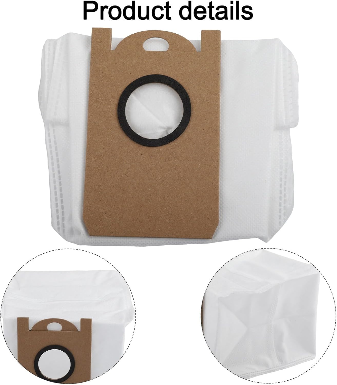 8 Pack Replacement Vacuum Cleaner Bags for Zaco A10 Pro Robot Vacuum – Non-Woven, Heavy-Duty, Pet Hair Compatible