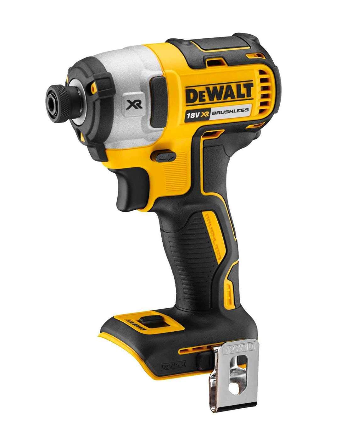 DeWALT Kit DWK401 (Taladro Percutor DCD996 + Martillo Perforador DCH273 + Mini-Amoladora DCG405 + Atornillador de Impacto DCF887 + 2 Baterías de 5,0 Ah + Cargador + 2 x TSTAK VI)