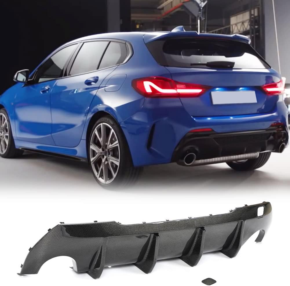 Carbon Fiber Rear Bumper Diffuser Fits for BMW 1 Series F40 118i M135i Hatchback 2020-2021 Rear Lower Bumper Lip Diffuser Spoiler Body Kits Factory Outlet
