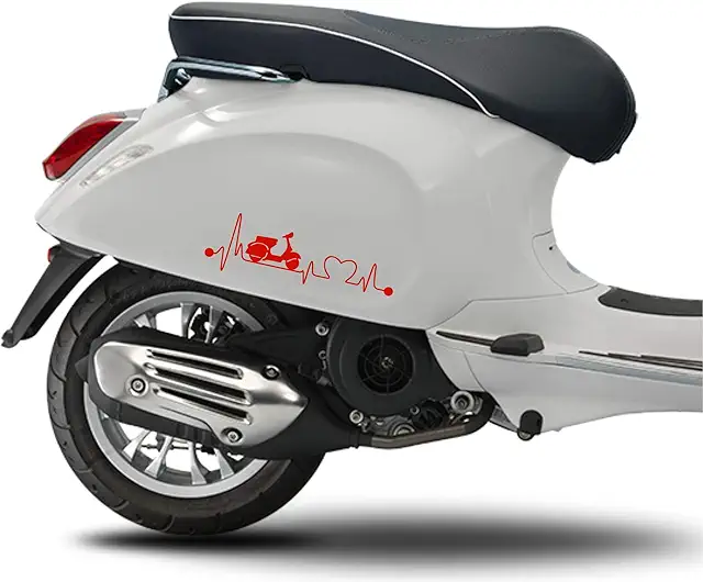 Kit 2 adesivi Vespa: Primavera, Sprint, GTS, PX - Grafica completa colorabile