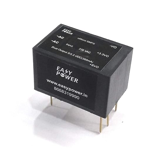 Easy Power AC-DC Dual Output 230V Mains to 5V-3.3V Step Down Buck Isolated PCB Mountable Module