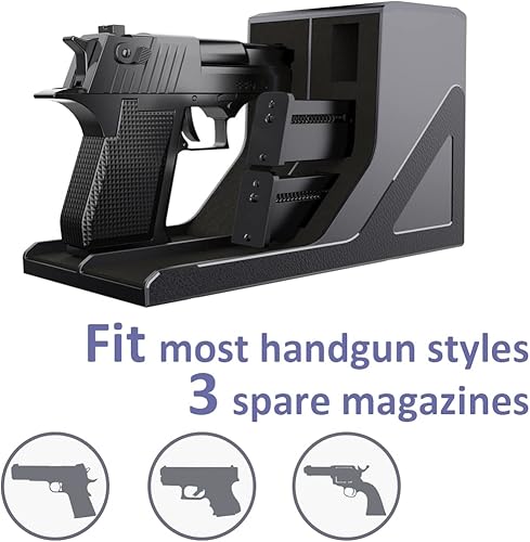 Miniatura 9 de SUMING Soporte universal para pistolas, soporte para pistola segura para pistolas, soporte para pistolas, soporte para pistola de almacenamiento de