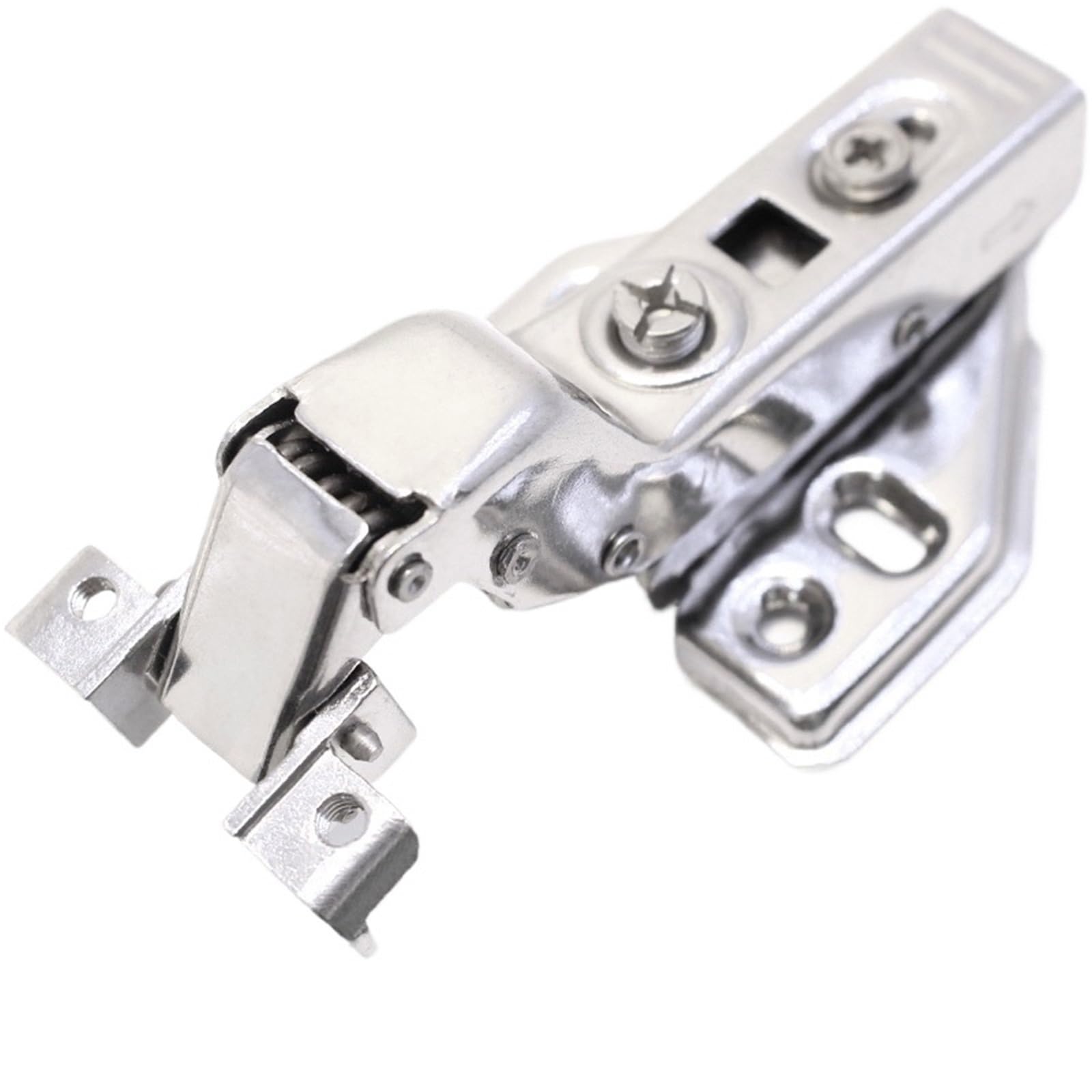 Kdhcvkz Silver Insert Embed 1Pcs Metal Aluminum Door Hinge Cabinet Door Hinges(Silver Insert Embed)