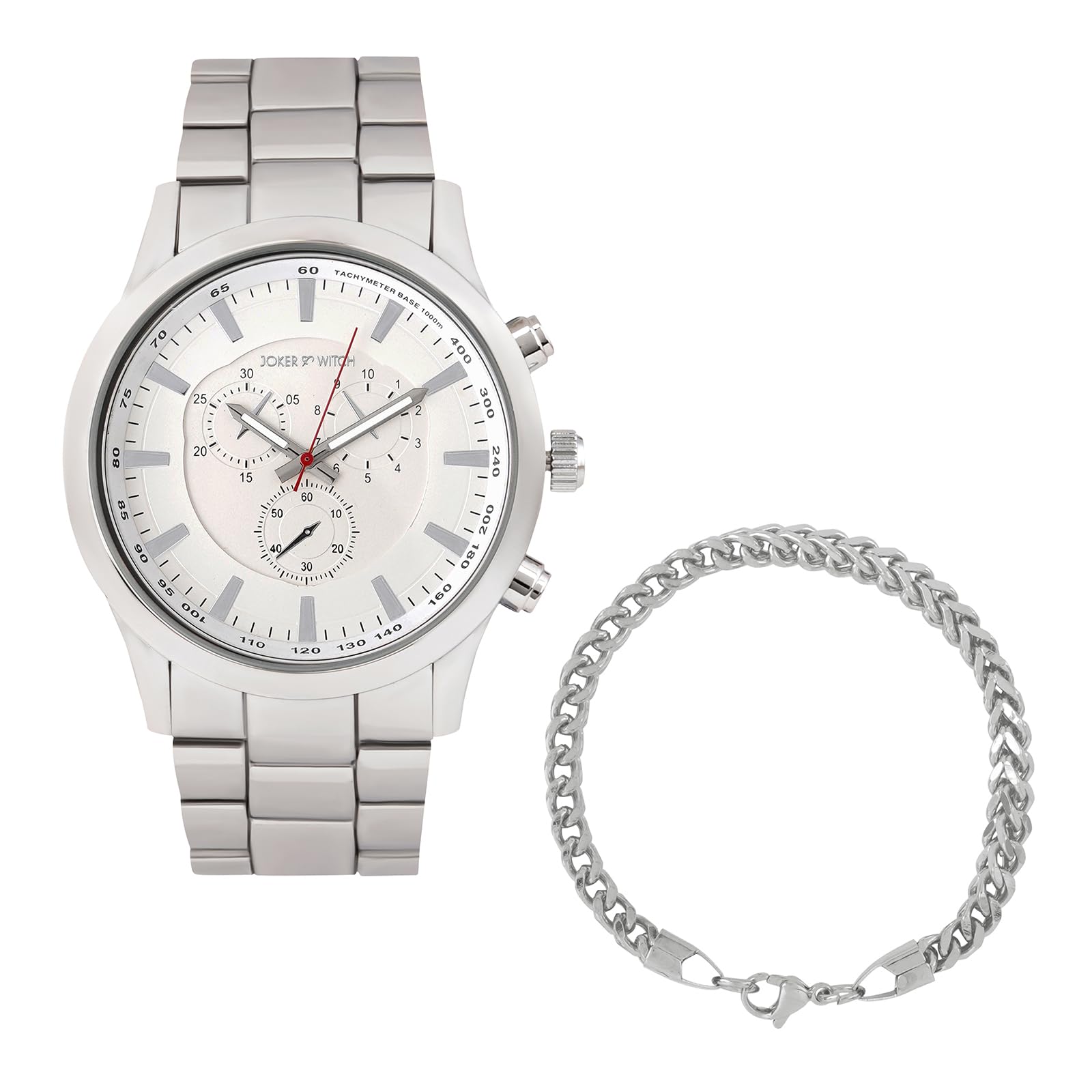 Joker & Witch Antoni Silver Mens Watch Bracelet Stack (B0CY2C7ZRS) Amazon Price History, Amazon Price Tracker