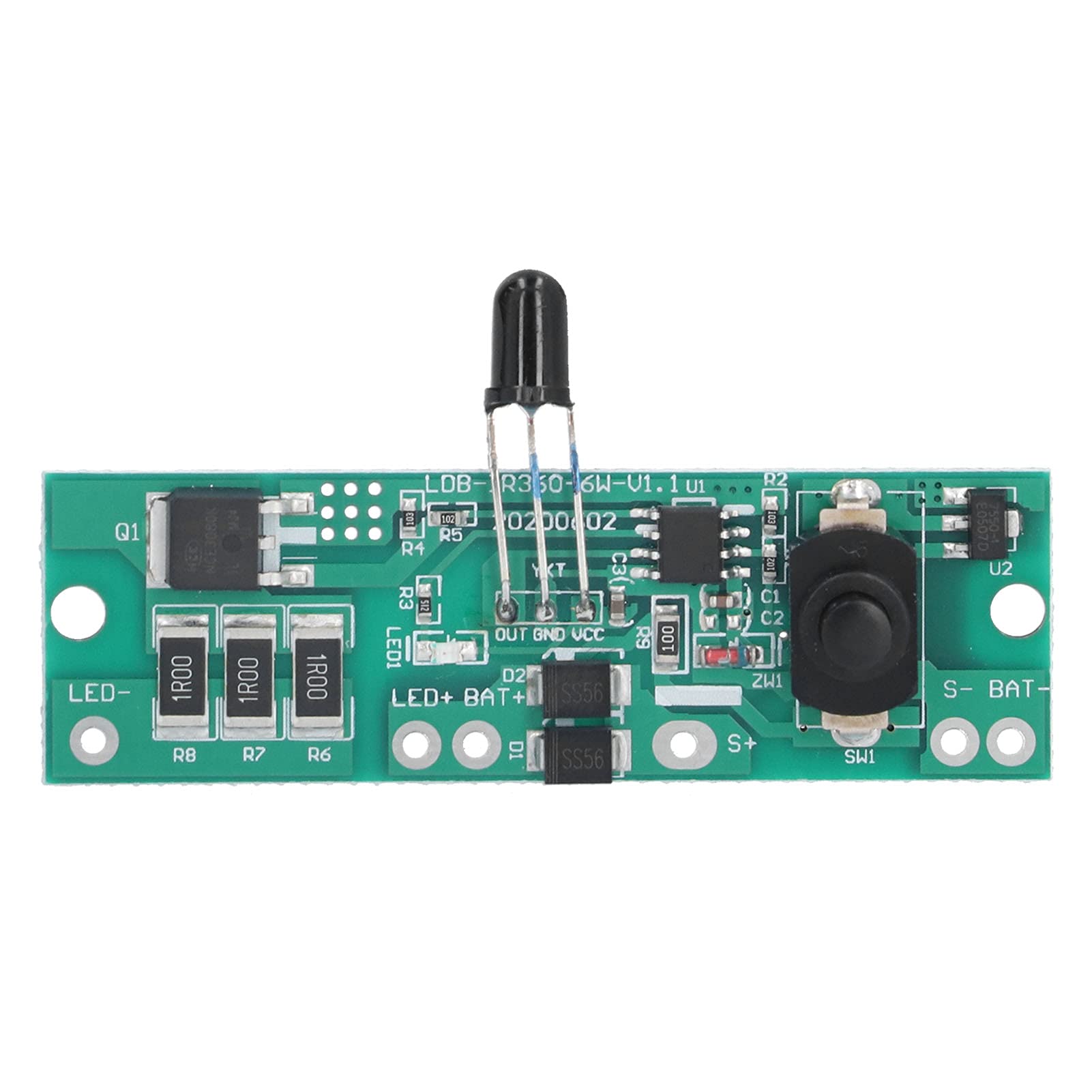 Solar Circuit Board, Long Bright Solar Lamp Controller Power Saving Portable with Remote Control for Street for Garden-image-40
