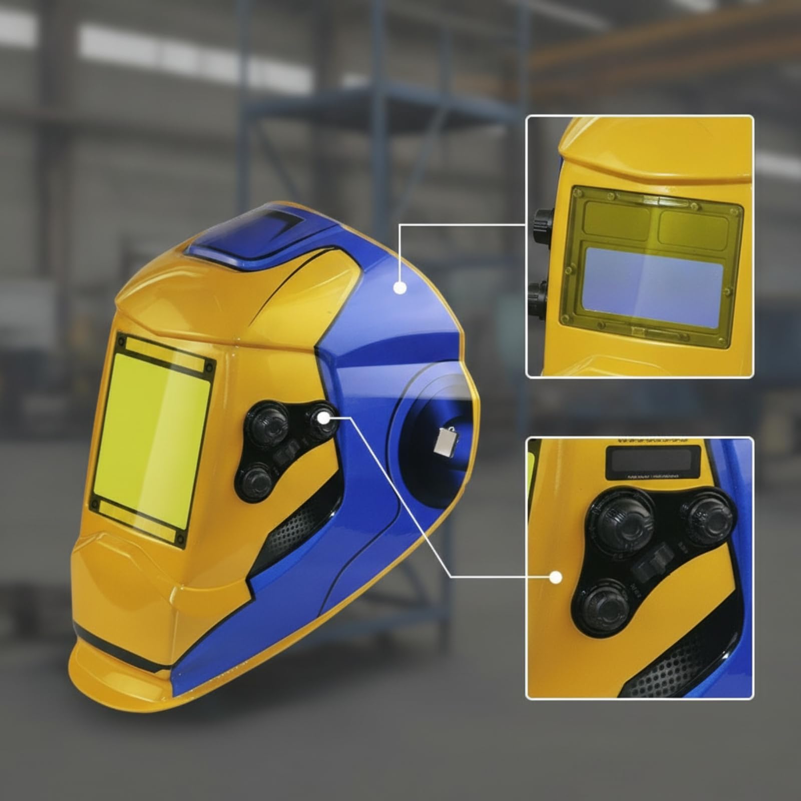 Gralara de Soldadura Automática Casco de, Máscara De Soldadura De Color Verdadero
