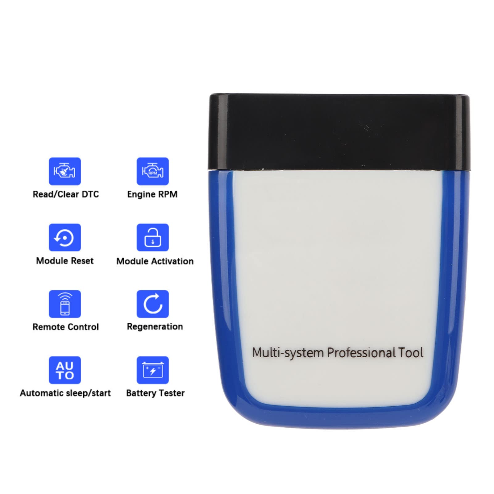 Herramienta de Diagnóstico Profesional del Escáner de Interfaz del Coche Bluetooth 3.0 para Coches OBD Después de 1996, Material ABS Duradero