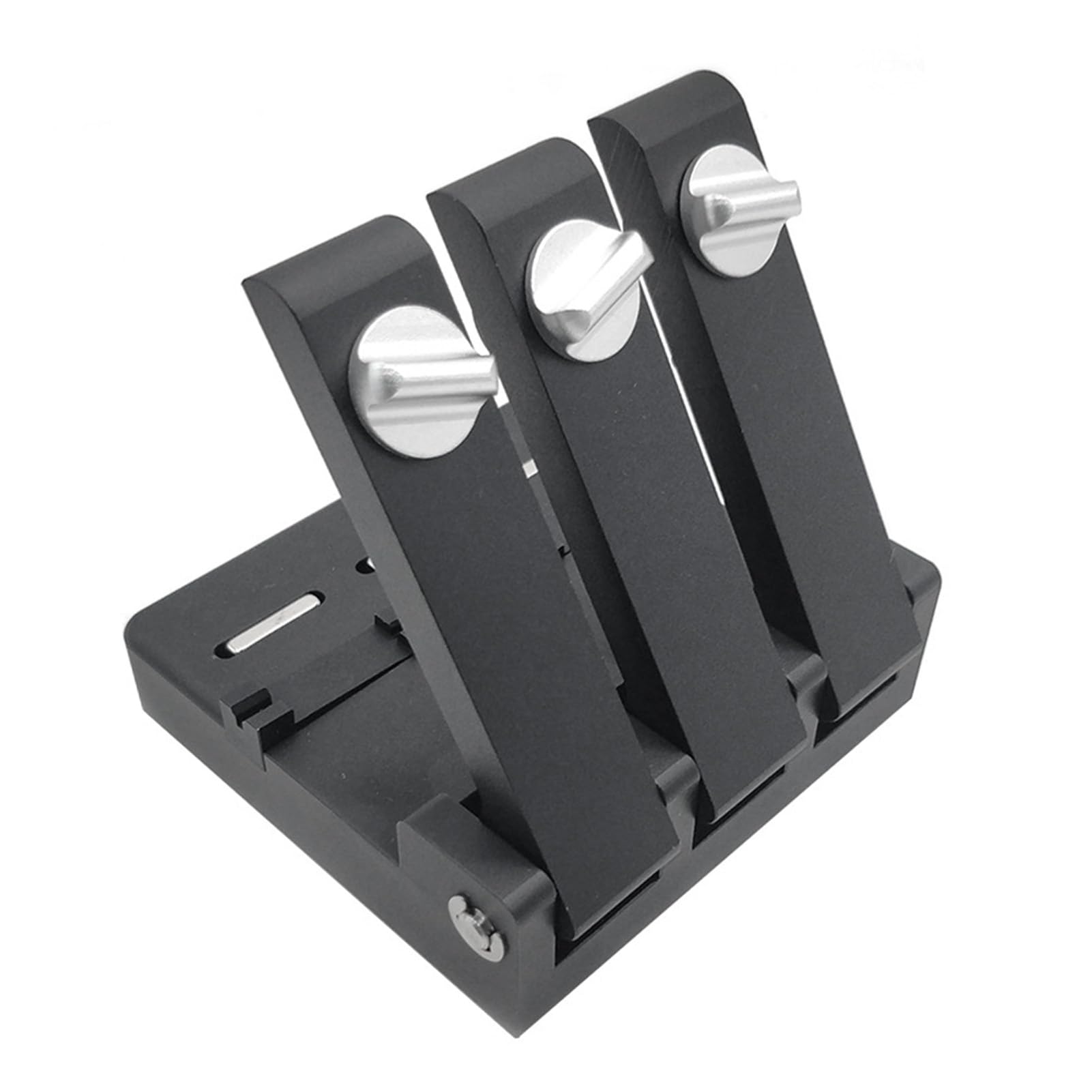 Matybobe Optischer Faser-V-Nut-Aligner-Koppler, Bare-Fibre-Adapter, Testadapter für Glasfaserverbindungen