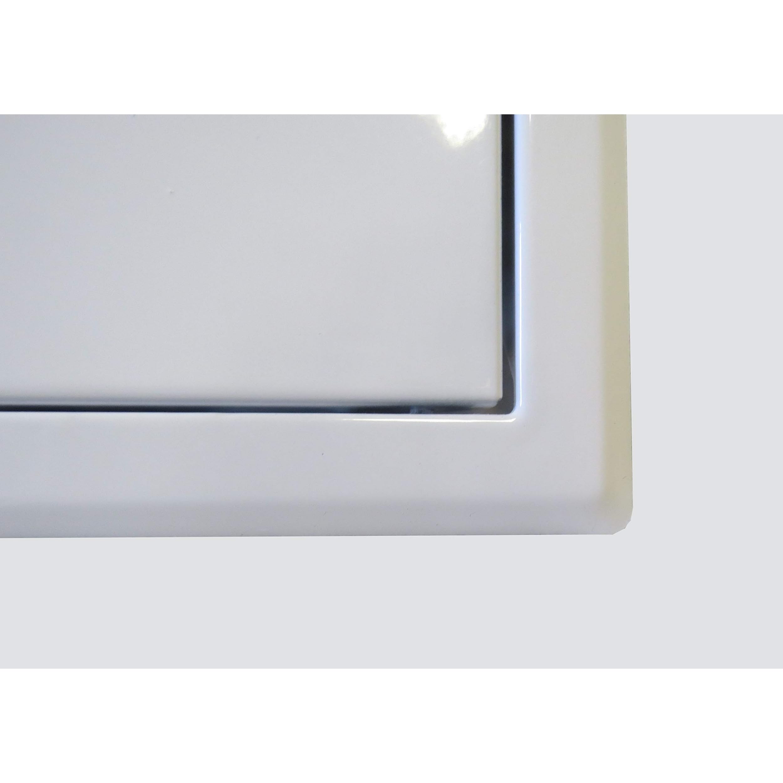 Trappe de visite Softline 500 x 700 mm blanc "The White Edition" serrure batteuse à clé carrée pour pose en cloison ou au plafond