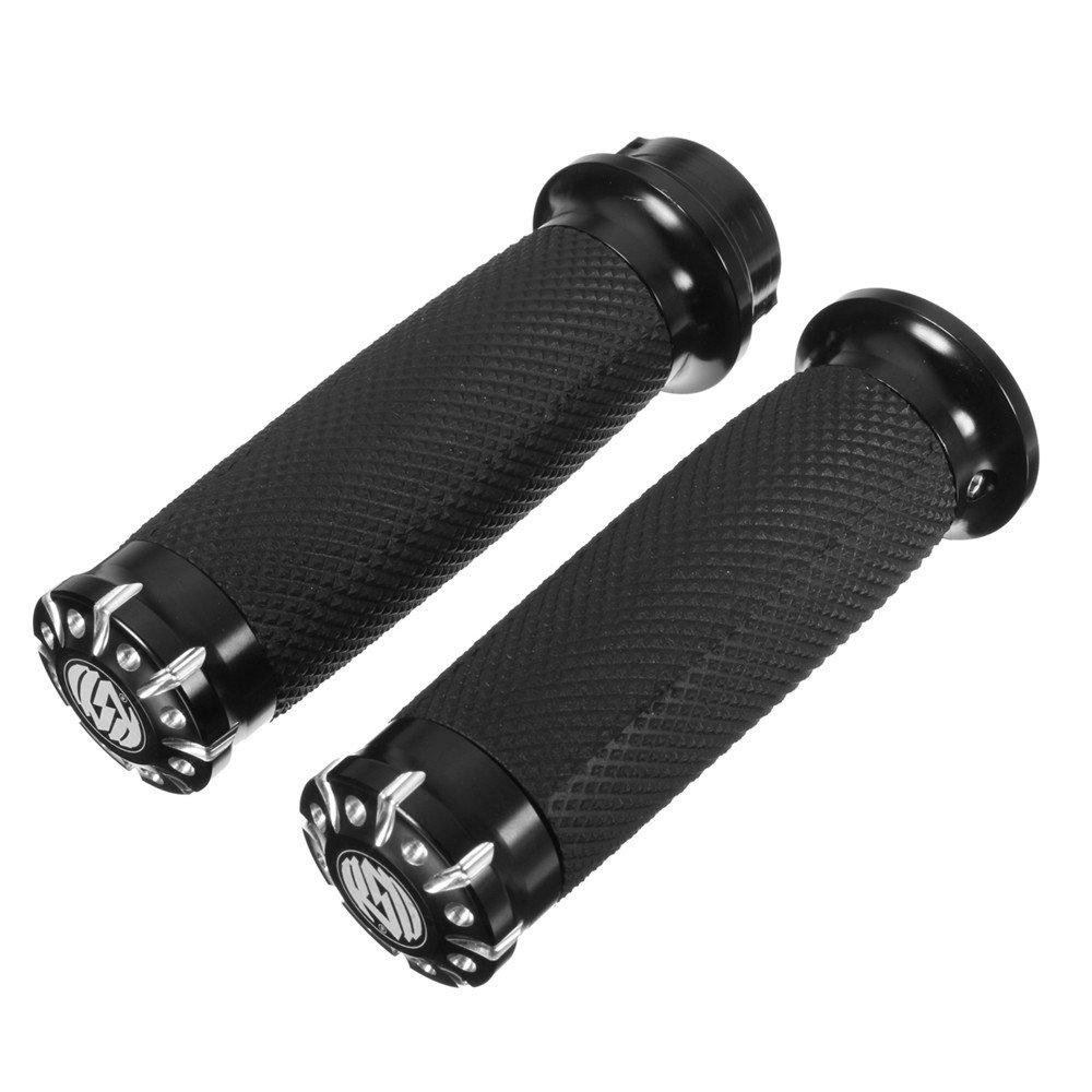 YONGYAO 1" 25mm Hand Grip Moto Guidon pour Harley Touring/Sportster/Dyna/Softail