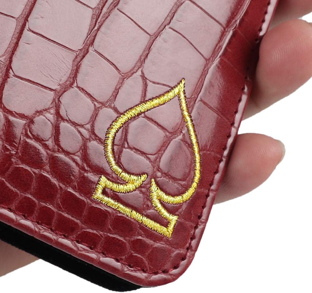 CRAFTSMAN GOLF Crocodile Pattern Golf Scorecard Holder and Yardage Book Cover Case Protector Also Accept Custom Order with Your Name Stitched Customization Version