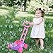 ArtCreativity Pink and Purple Bubble Lawn Mower for Toddlers | Electronic Bubble Blower Machine | Fun Bubbles Blowing Push Toys for Kids | Bubble Solution Included | Christmas Birthday Gift for Girls