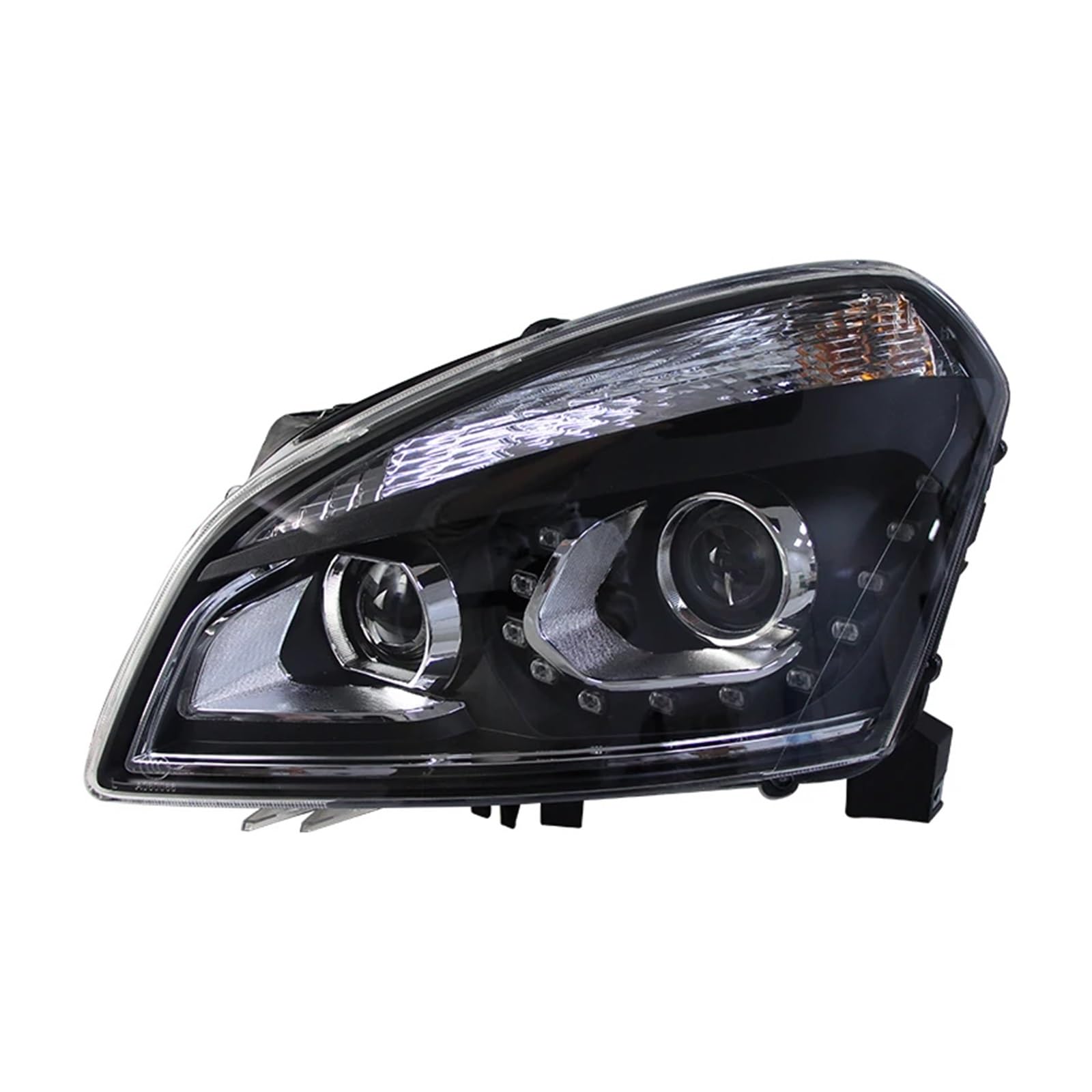 Faro Anteriore per Nissan Qashqai 2008-2015, fari modificati con Doppia Lente DRL, luci diurne ad Angolo, fari Anteriori, assemblaggio Auto.