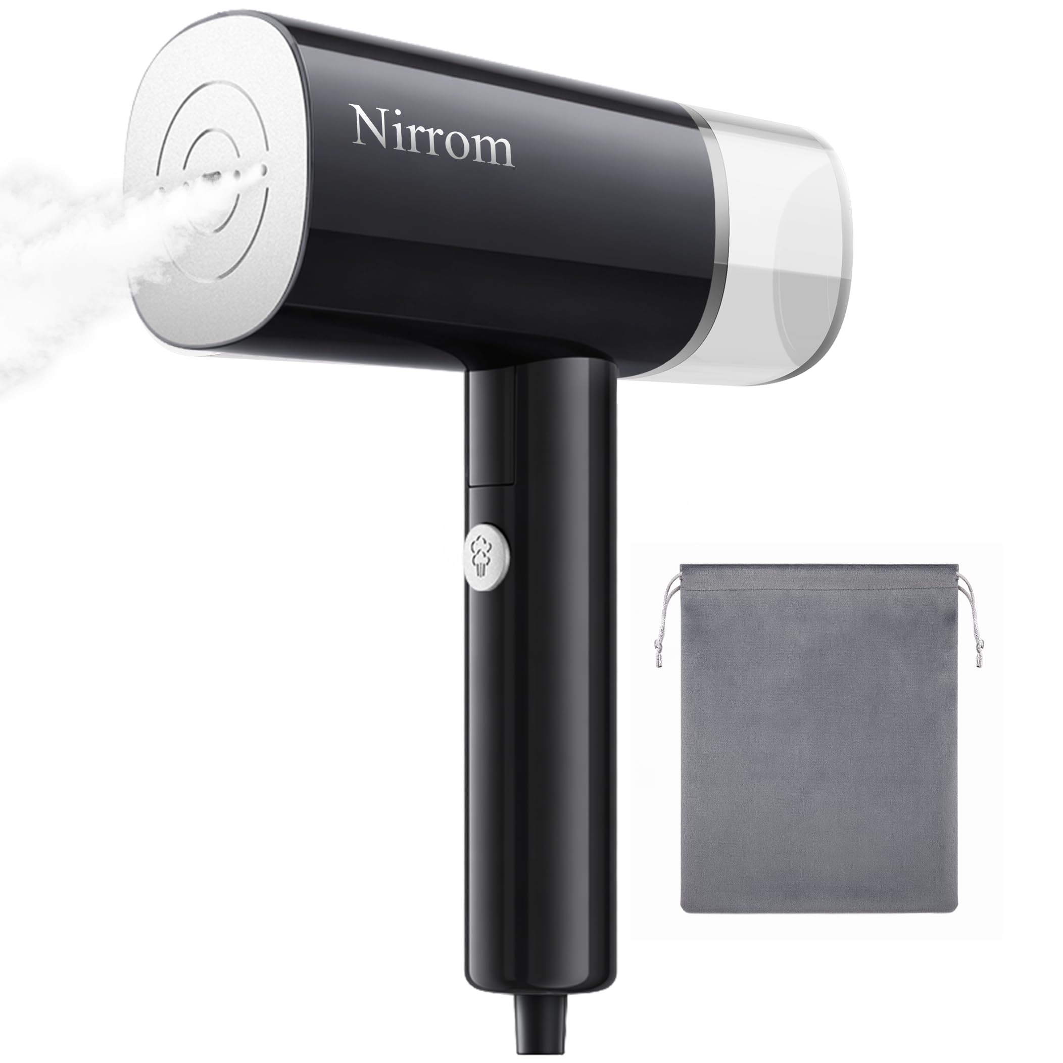 Nirrom N06 Steamer showing its main components and sleek design.