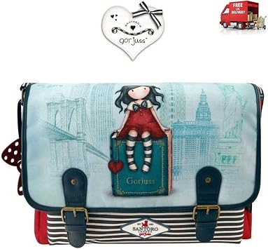Gorjuss Cityscape My Story Santoro - Bolso Bandolera Ajustable : Amazon.es:  Zapatos y complementos