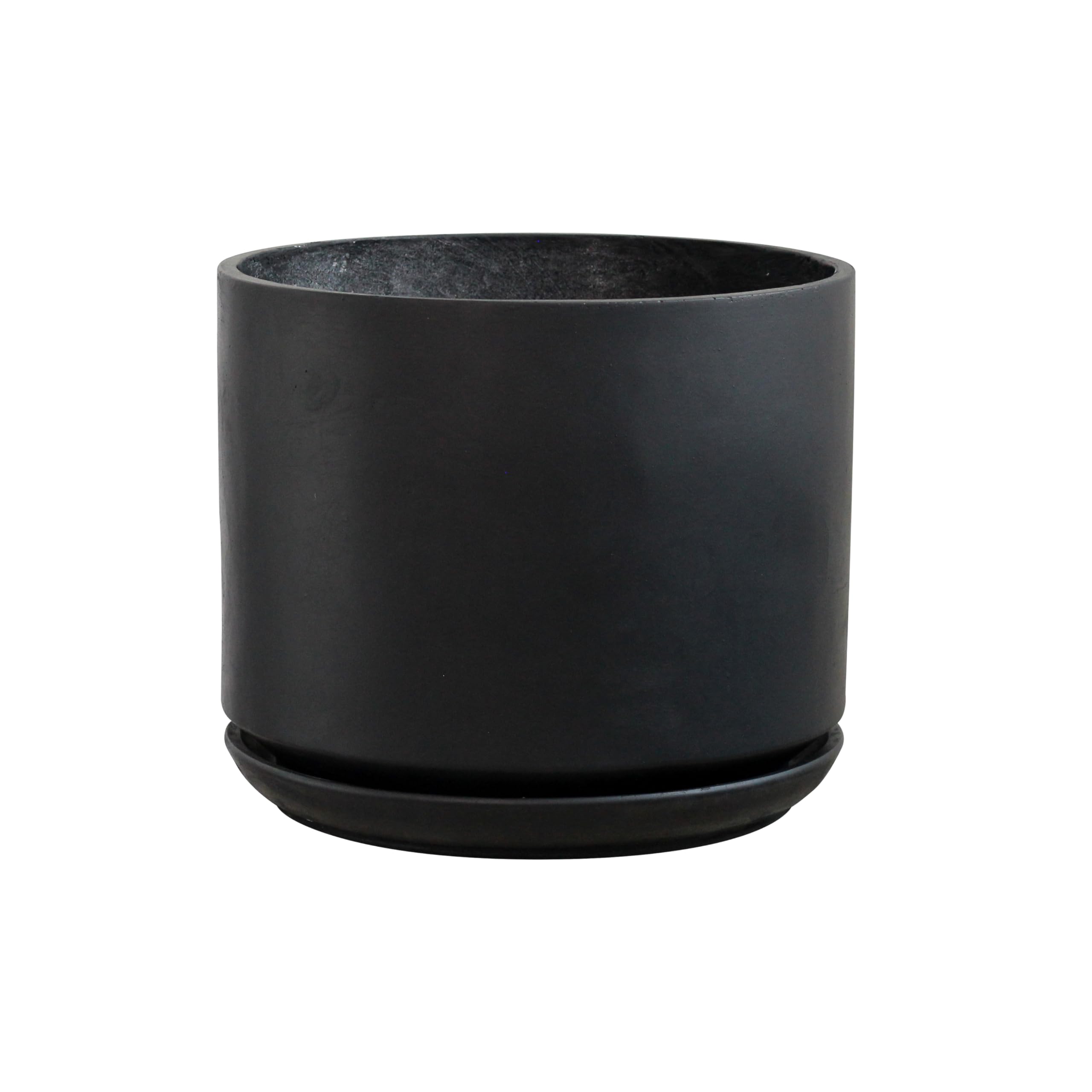 DK Design bloempot/plantenpot - Vinci - zwart mat - voor kamerplant