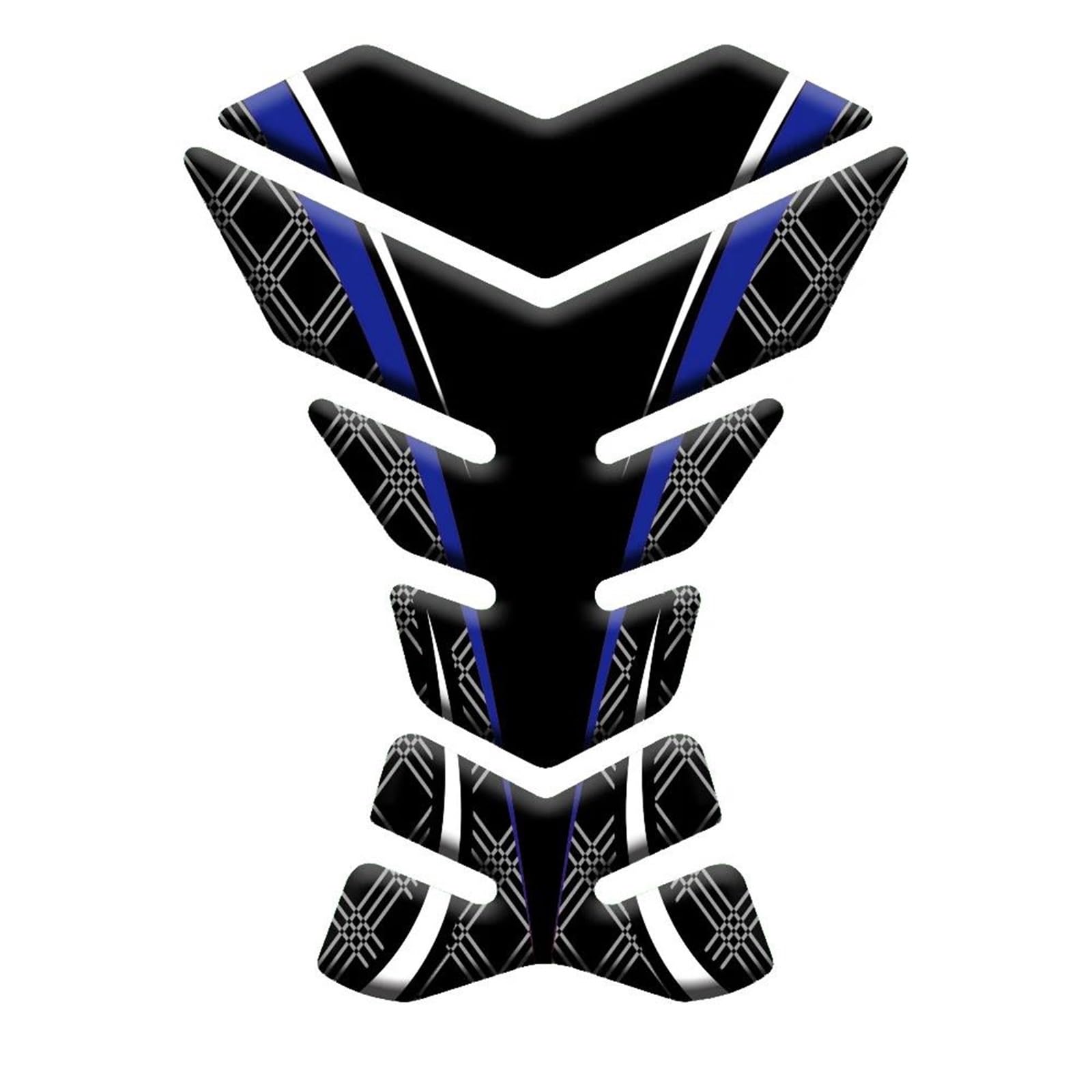 Motorbike Tank Pad Protector Sticker Fish Bone Decal for Kawasaki Z900 Z800 Z750 Z650 Z300 Z250 Z125 Z1000 Z400 Z1000SX(25 Blue)