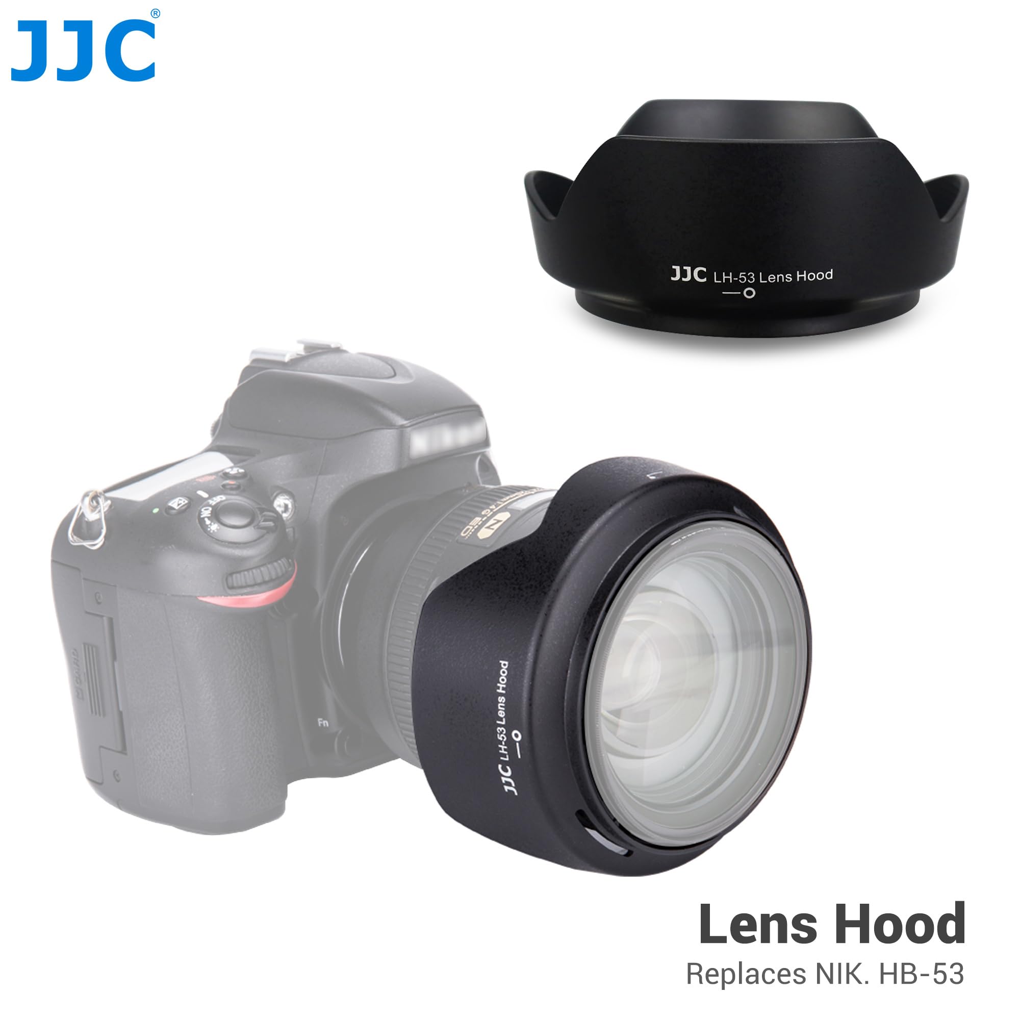 Pare-soleil JJC Pour Nikon 24-120mm F/4G ED VR - Remplacement Du HB-53 - Protection Contre Reflets Et Chocs