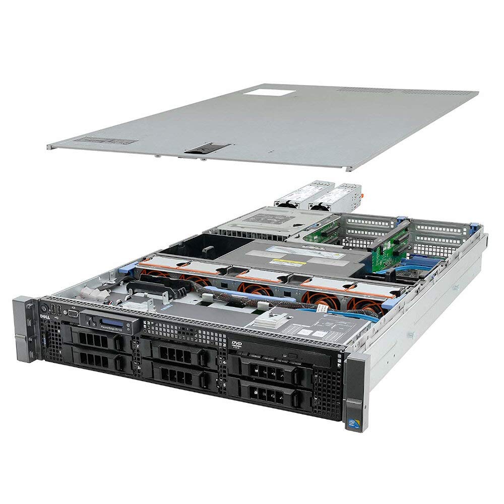 DELL PowerEdge R710 6x LFF 2x Intel Xeon 6Core Processor L5640, 128 GB DDR3ECC Reg, HDD 2x2 TB SAS 3,5 , Rack 2U, 2 x LAN1000, Perc6i Raid Controller, Windows Server 2019 (Reacondicionado Certificado)