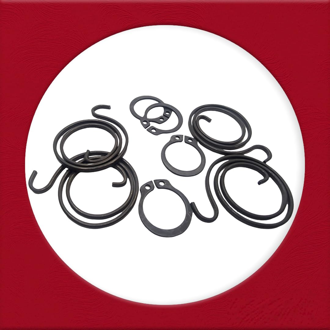 Universal Hardware Door Handle Spring Replacement Kit, 2.5 Turns Coil, 2mm Thick, with Circlips - Image 4