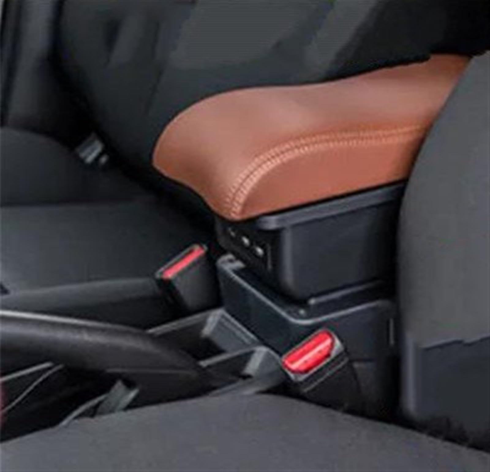 Noheeu B Brown 3Usb Car Accessories Armrest Box For Bipper Central Storage Retrofit Interior With Usb