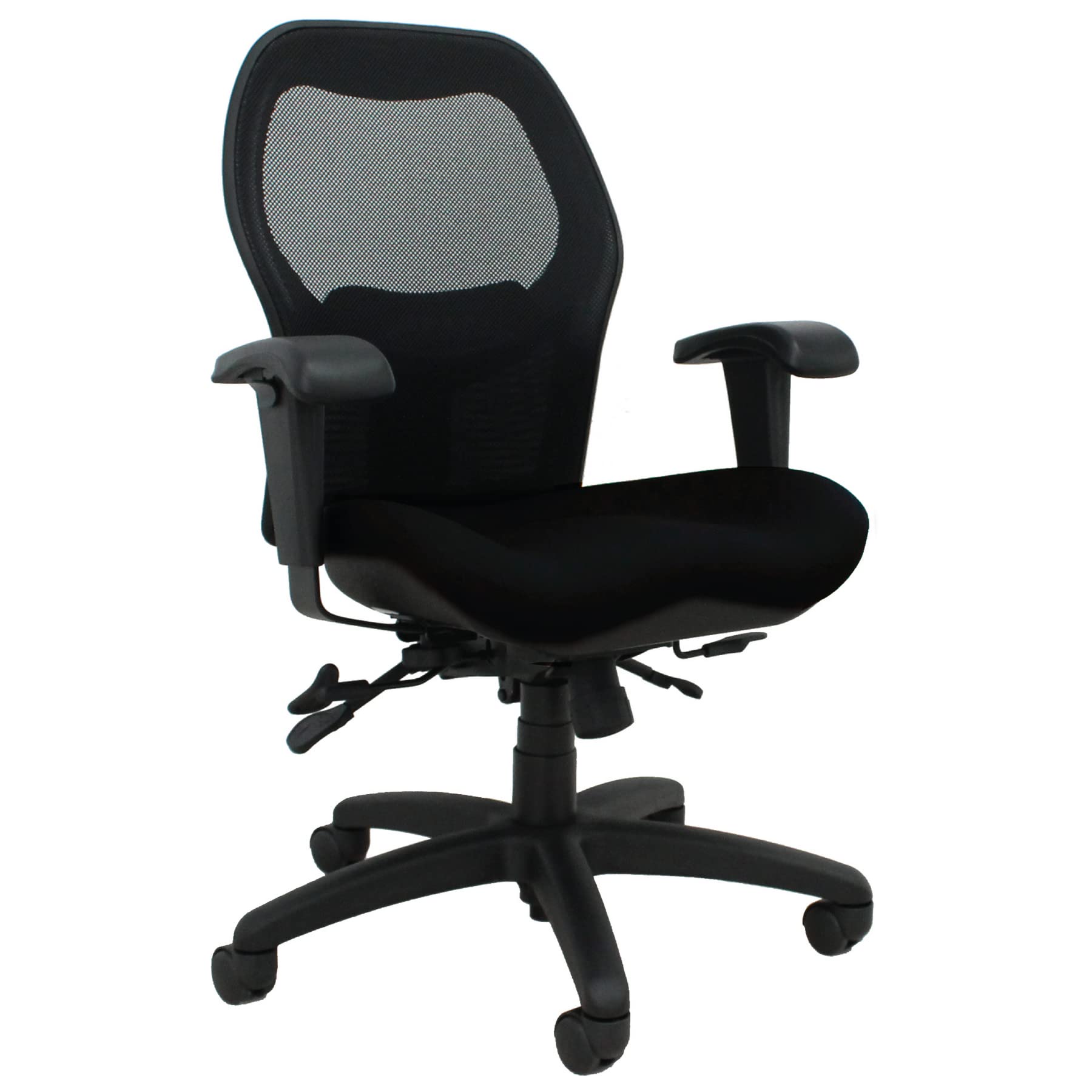 BodyBilt Seating Sola LT Ergonomic Office Chair | Comfortable Mid Back Computer Chair | Back Support