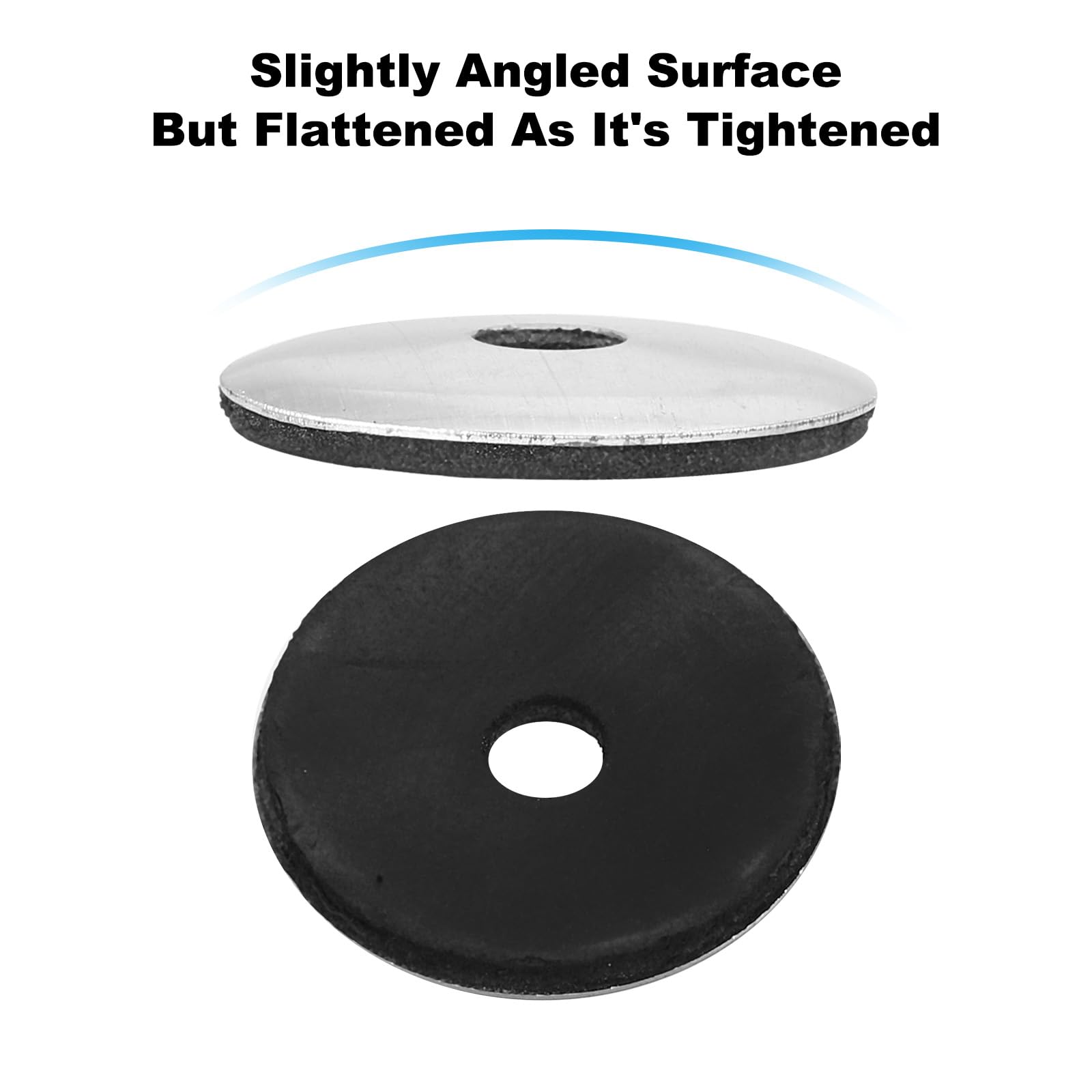 PATIKIL 7/32"x1" Aluminum EPDM Bonded Sealing Neoprene Rubber Sealing Washers - Image 4