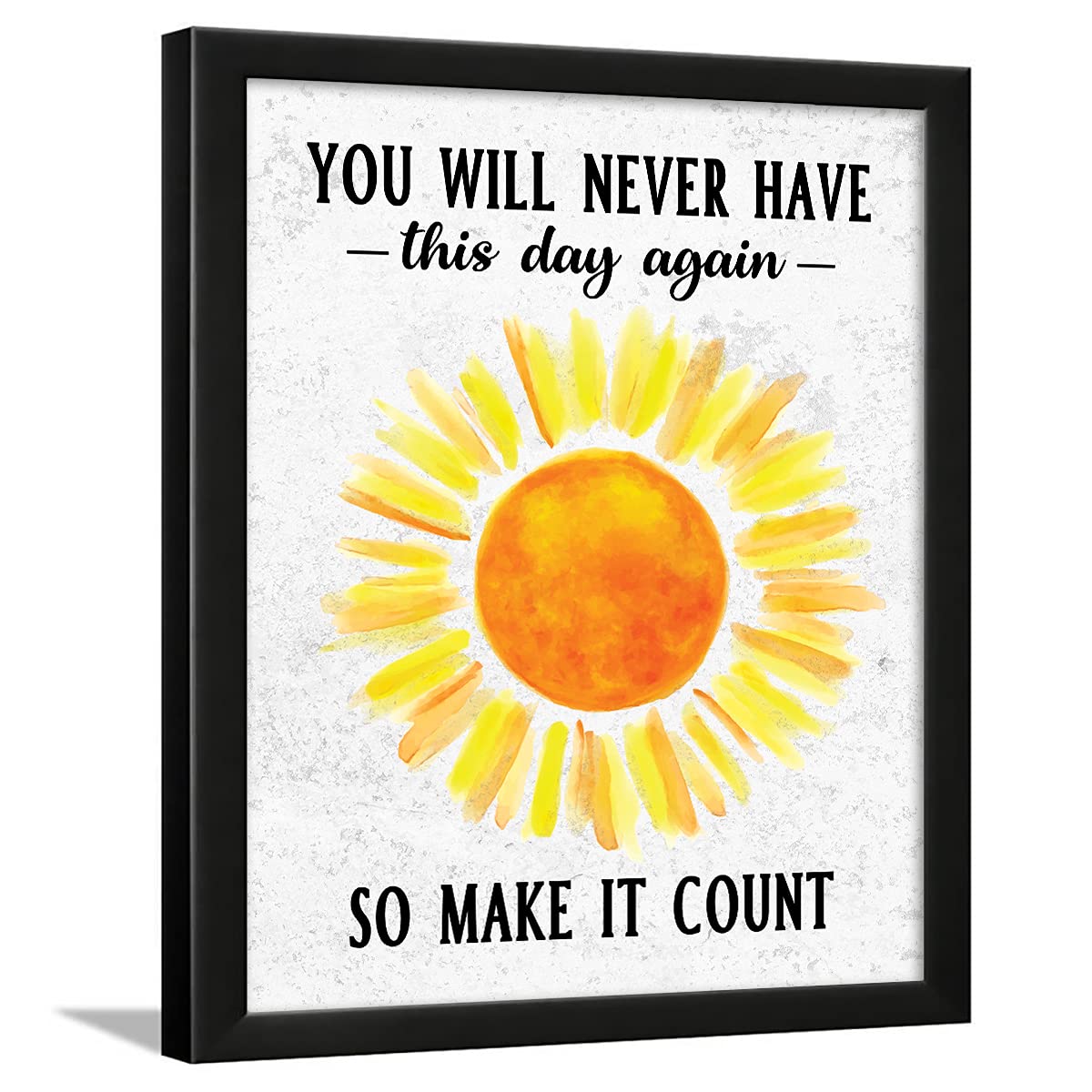 Chaka Chaundh - Time Quotes Frames - Movement Quotes Wall Frames – Time Day Year Posters for Room - Time Photo Frame -Inspirational Framed posters (13.6 X 10.6 Inches)