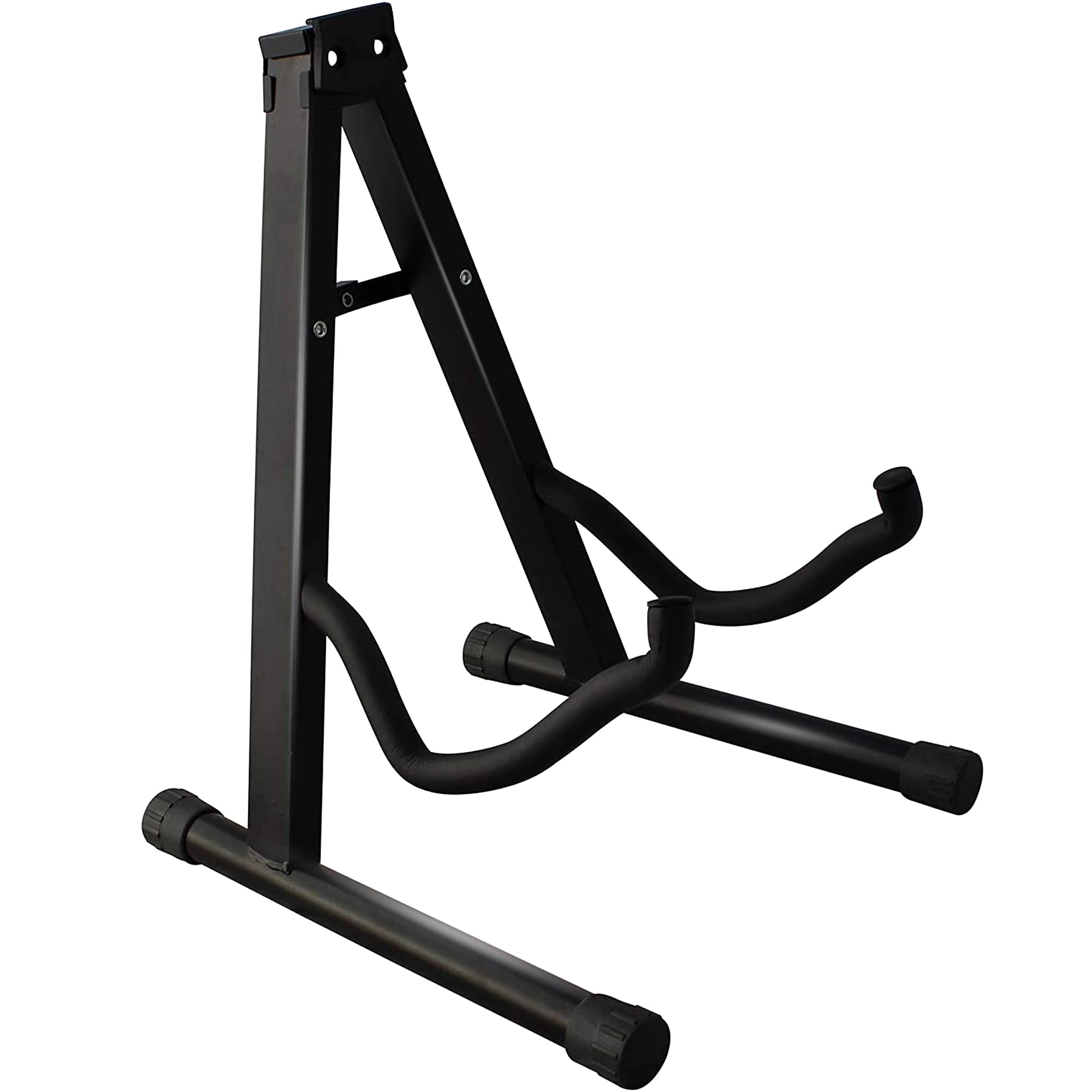 Denny International Black Denny Shop Guitar Stand - Free Standing A Frame Shape Guitar Stand - Bass Guitar Stand, Folding Guitar Stand, Electric Guitar Stand For All Guitars
