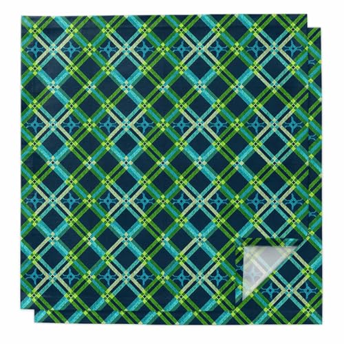 Servilletas de Tela Set de 2, 20x20 Pulgadas, Verde Vintage Lavables miniatura 1