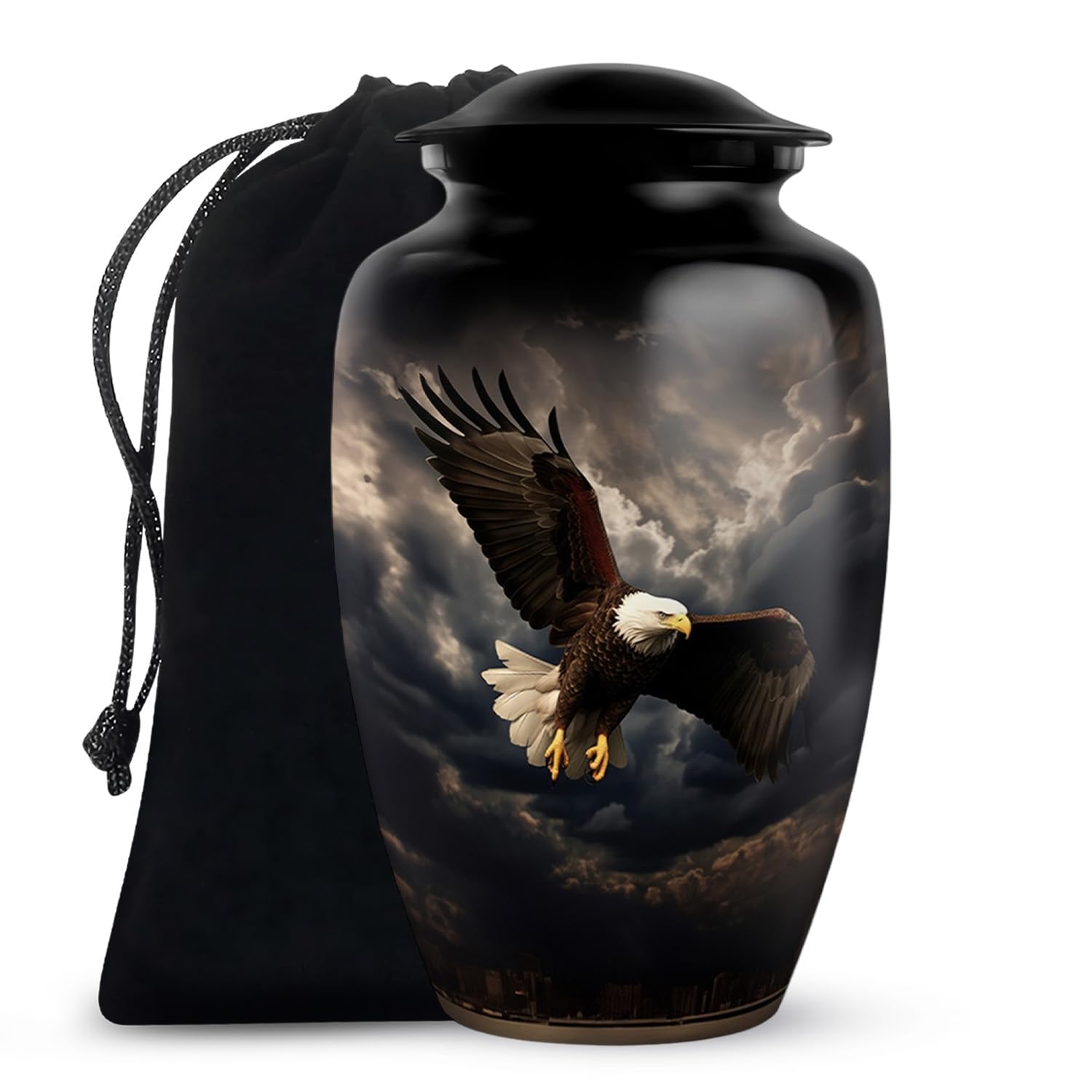 Black Eagle Urns for Ashes Adult Female-Large Urn for Human Ashes Women