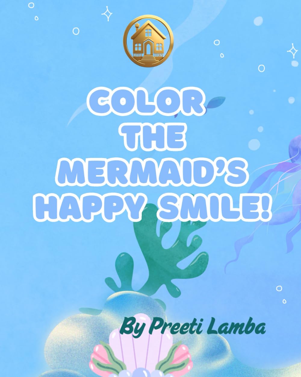 Color the Mermaid's Happy Smile!