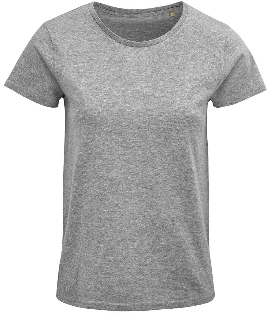 COOZO Ladies Crusader Organic T-Shirt - Grey Marl - L