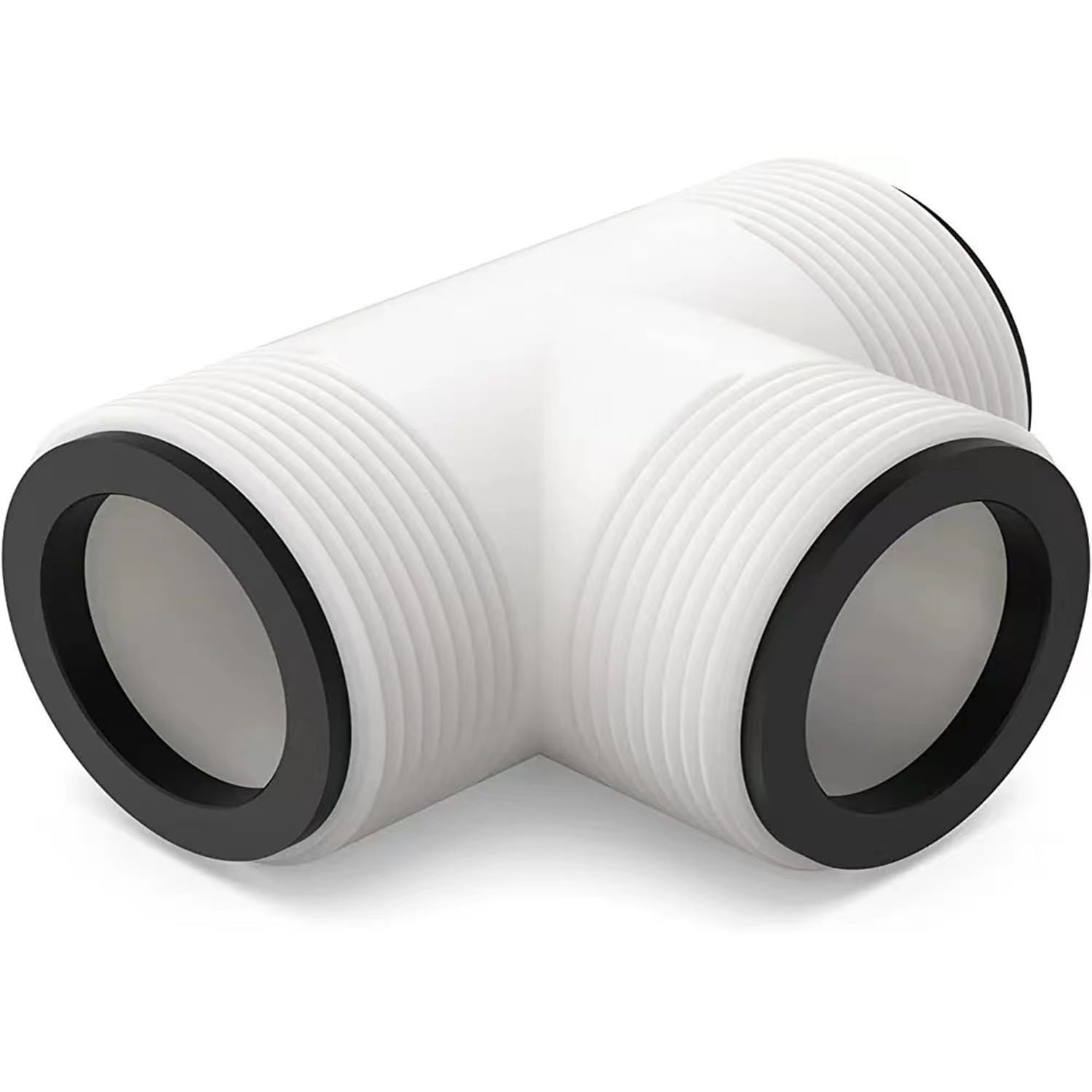 Replace Pool Hose T Splitter Compatible with Intex & Coleman 1.5 Inch Pool Pump, Pool Hose Tee Joint Connector with 3 L Rings for Intex Above Ground Pool Hose Connector Parts?1Pack