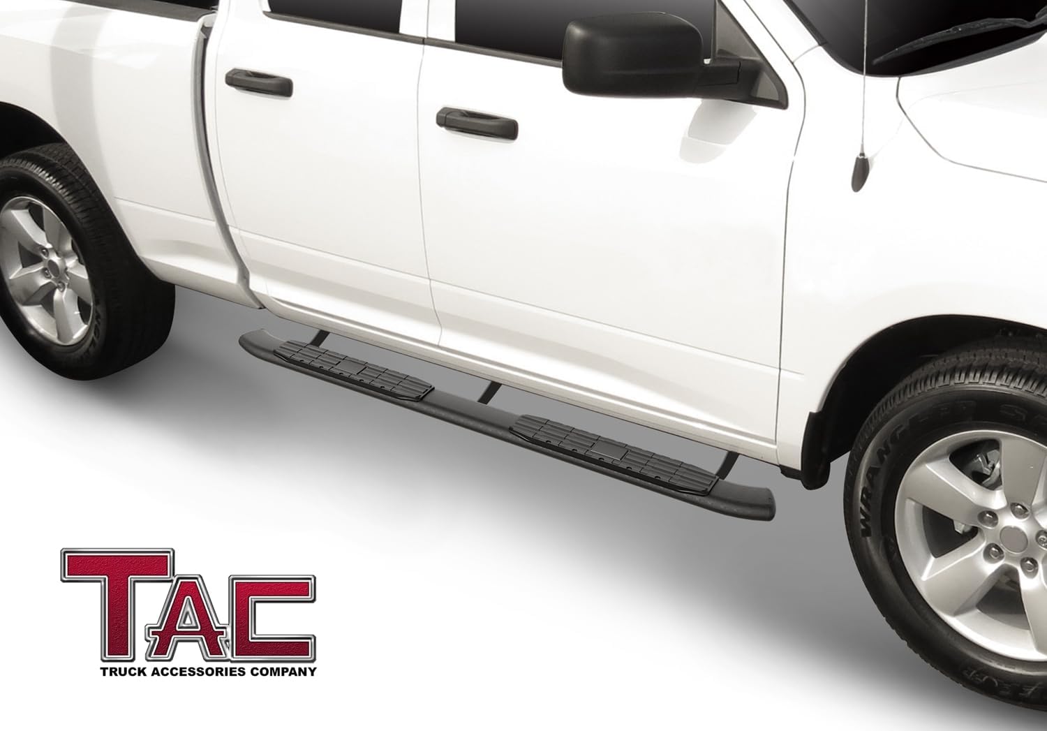 TAC Side Steps Compatible with 2009-2018 RAM 1500 Quad Cab|2019-2024 RAM 1500 Classic Quad Cab Truck Pickup 4.25