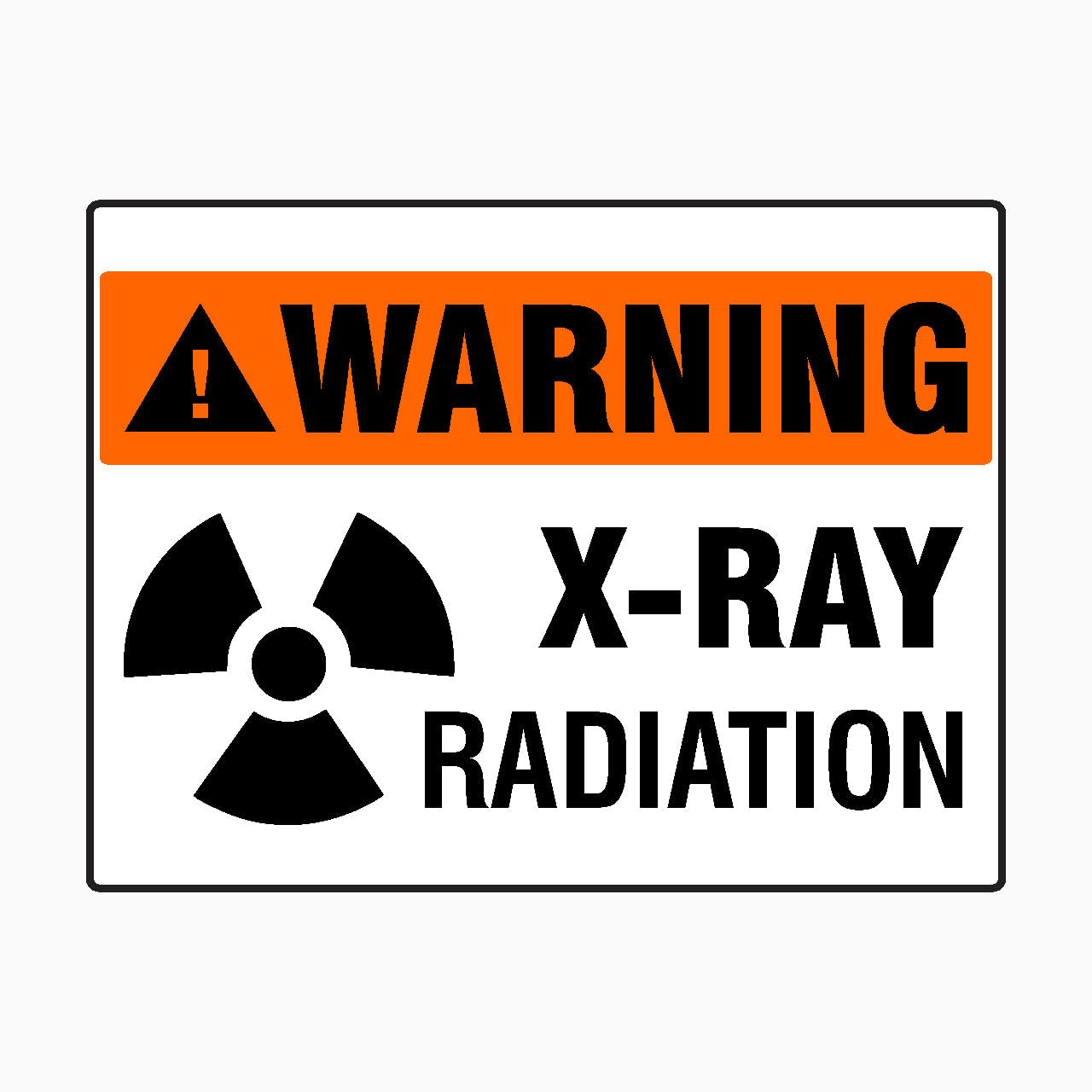 WARNING X-RAY RADIATION Sign Workplace Metal Tin Sign 8 x 12 inch for Industrial & Commercial Series