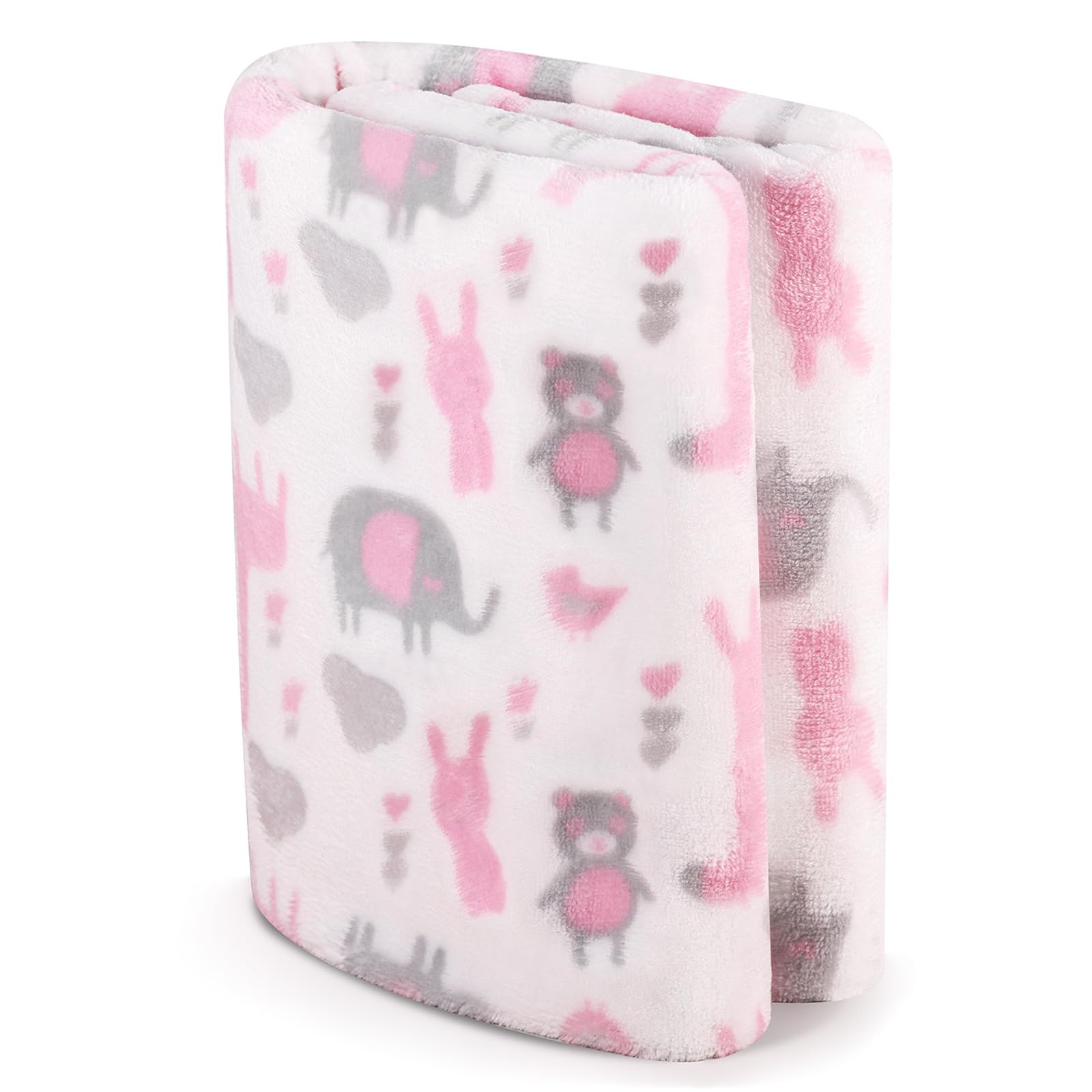 WinReal Baby Security Blanket Cozy Plush Baby Fleece Blanket Soft Infant Lovey Fluffy Blanket Unisex Baby Blanket for Boys and Girls Baby Shower Birthday Newborn's Gift 27X40 inches（Blanket Only）