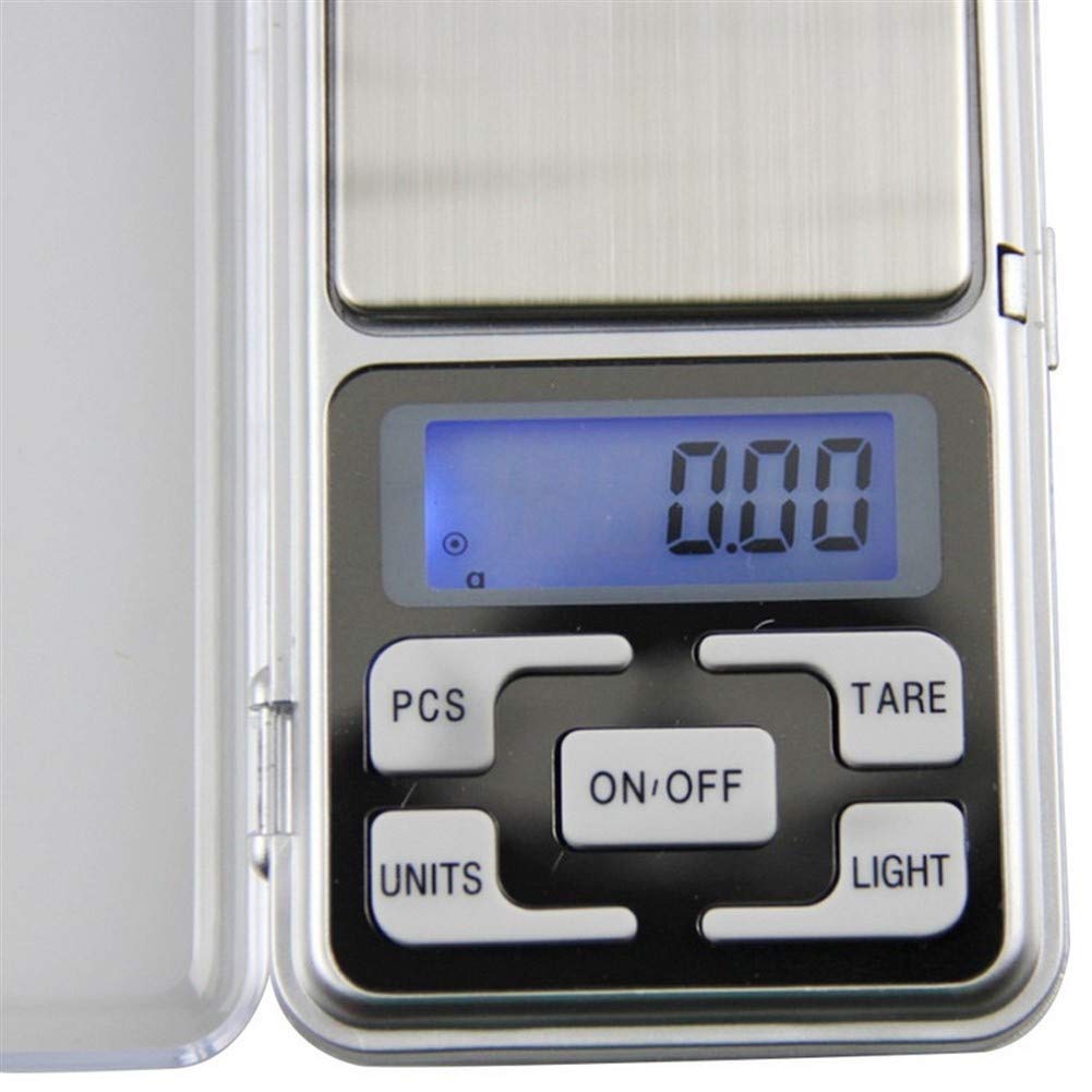 Schmuckwaage Hochpräzise elektronische Waage, LCD-Gold-Taschenwaage, geeignet für Schmuck, Lebensmittel, Kaffee, Kräutermedizin, Pulver (Größe: 200 g/0,01 g) (500 g/0,01 g)