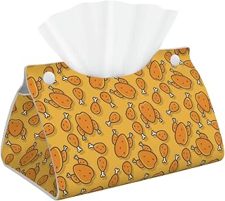 Chicken Meat and Chicken Legs for Tissue Box Cover Rectangle, Delicate Tissue Box Organizer with Bottom, Decorative Organizer for Desktop, Bathroom, Dedroom, Hotel, Office