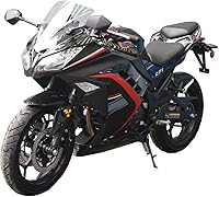 X-PRO Roadster 250 223cc EFI 6-Speed Dirt Bike Street Motorcycle - 65+ MPH, Disc Brakes, Black